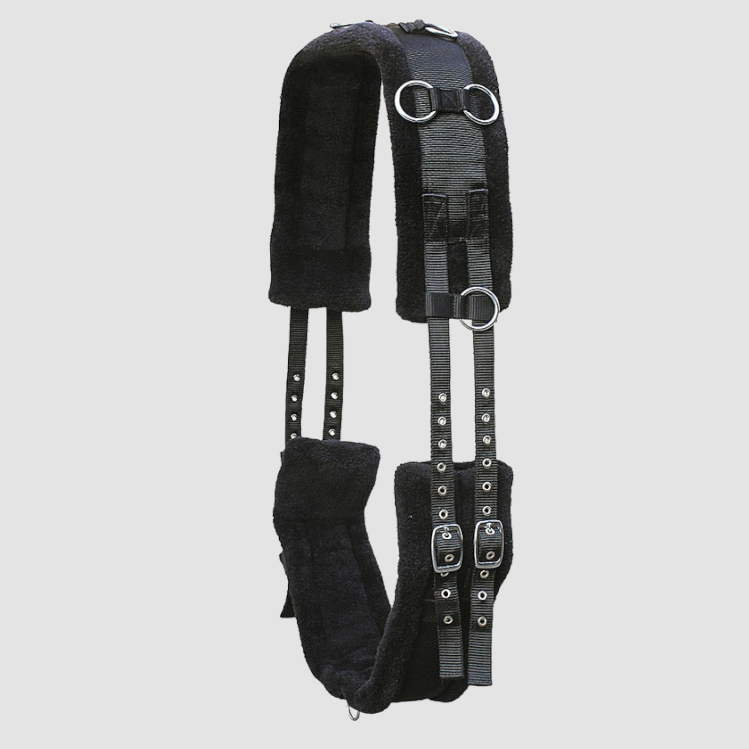 Euroriding Longiergurt Teddy in Schwarz