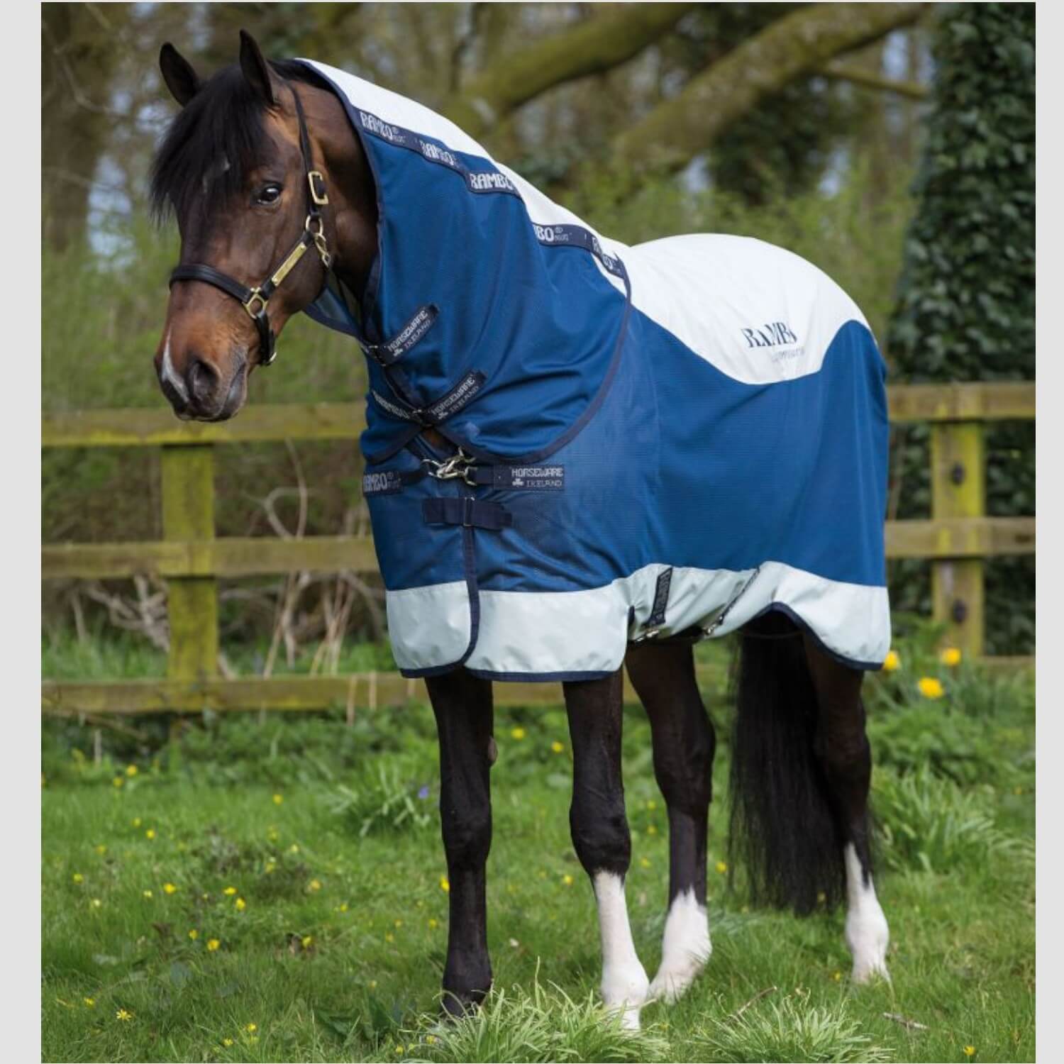 Horseware Rambo Summer Series Turnout 0g Navy/Grey