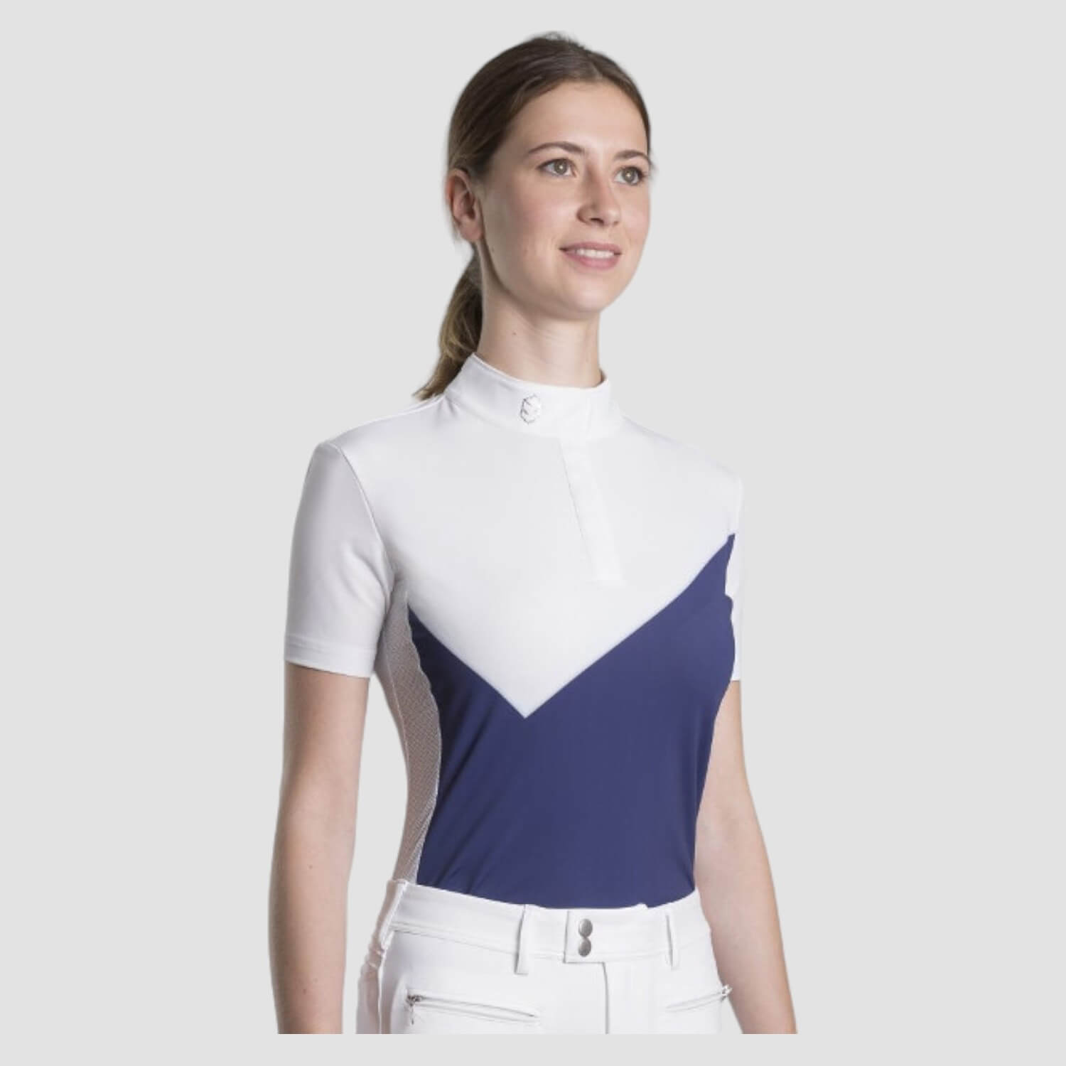 Samshield Turniershirt Irène White/Navy