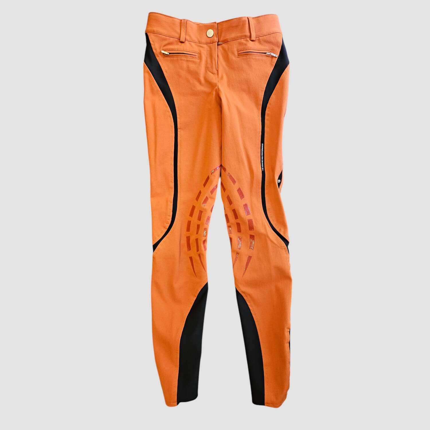 Equiline Reithose X-Grip Leah Kniebesatz Orange