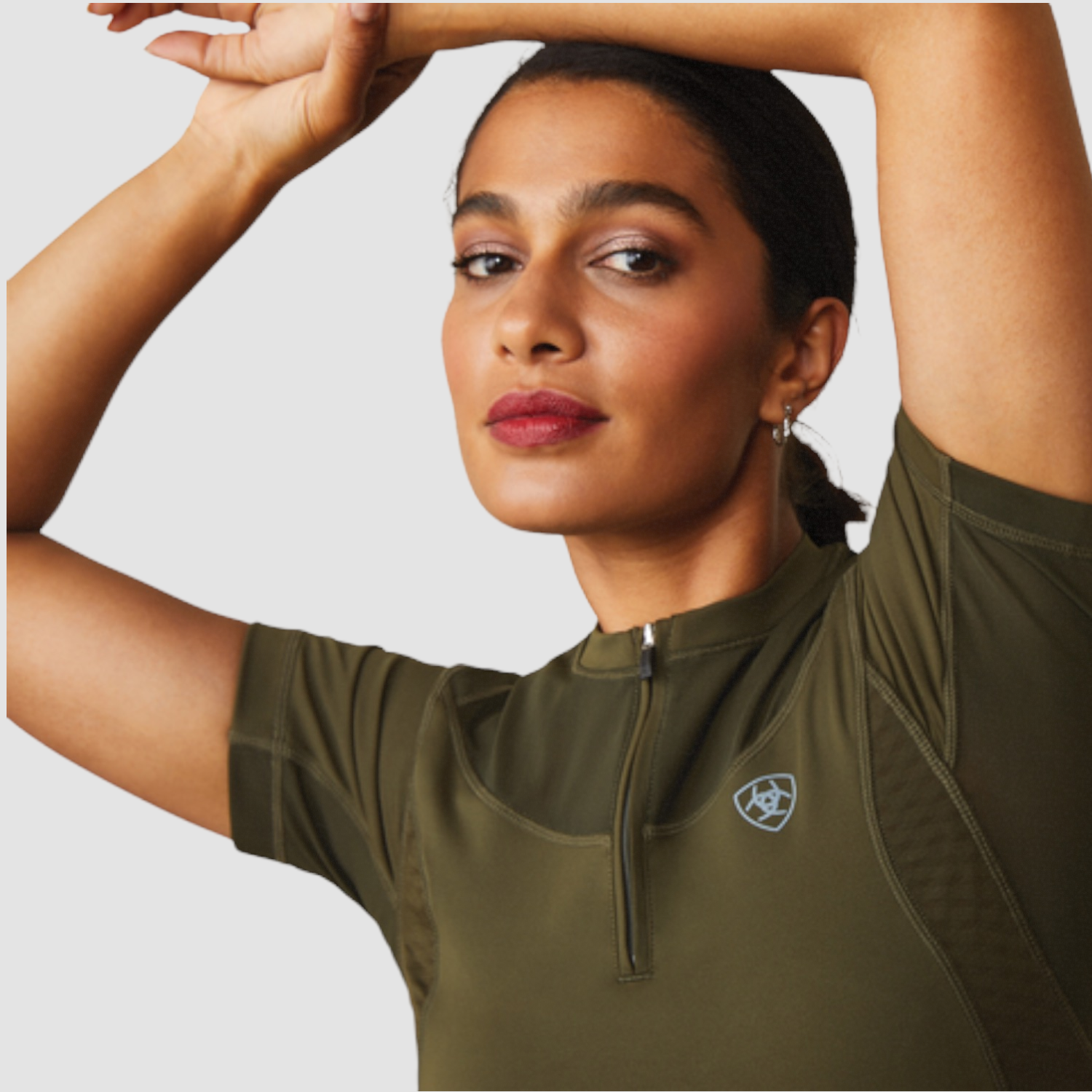 Ariat Ascent Damen kurzarm Baselayer militarygreen