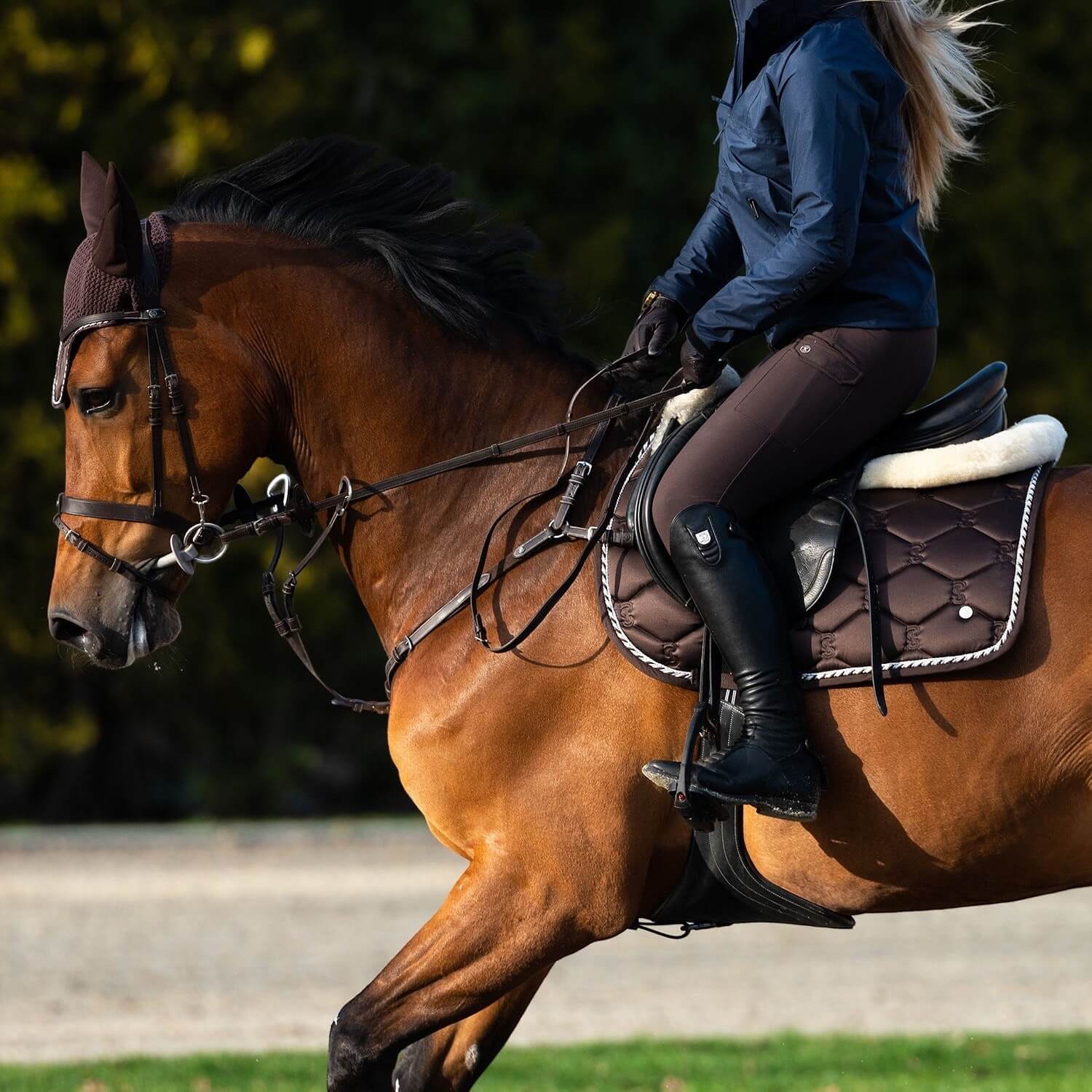 PS of Sweden Saddle Pad Jump Signature Coffee Full