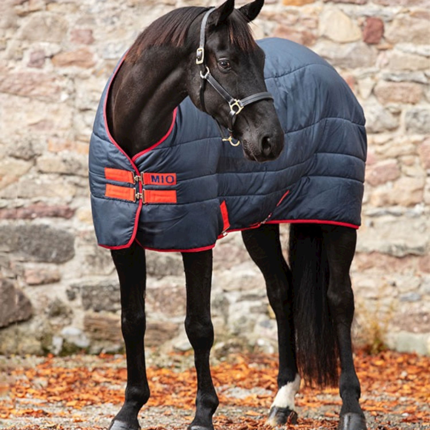 Horseware Mio Insulator Stalldecke navy/rot