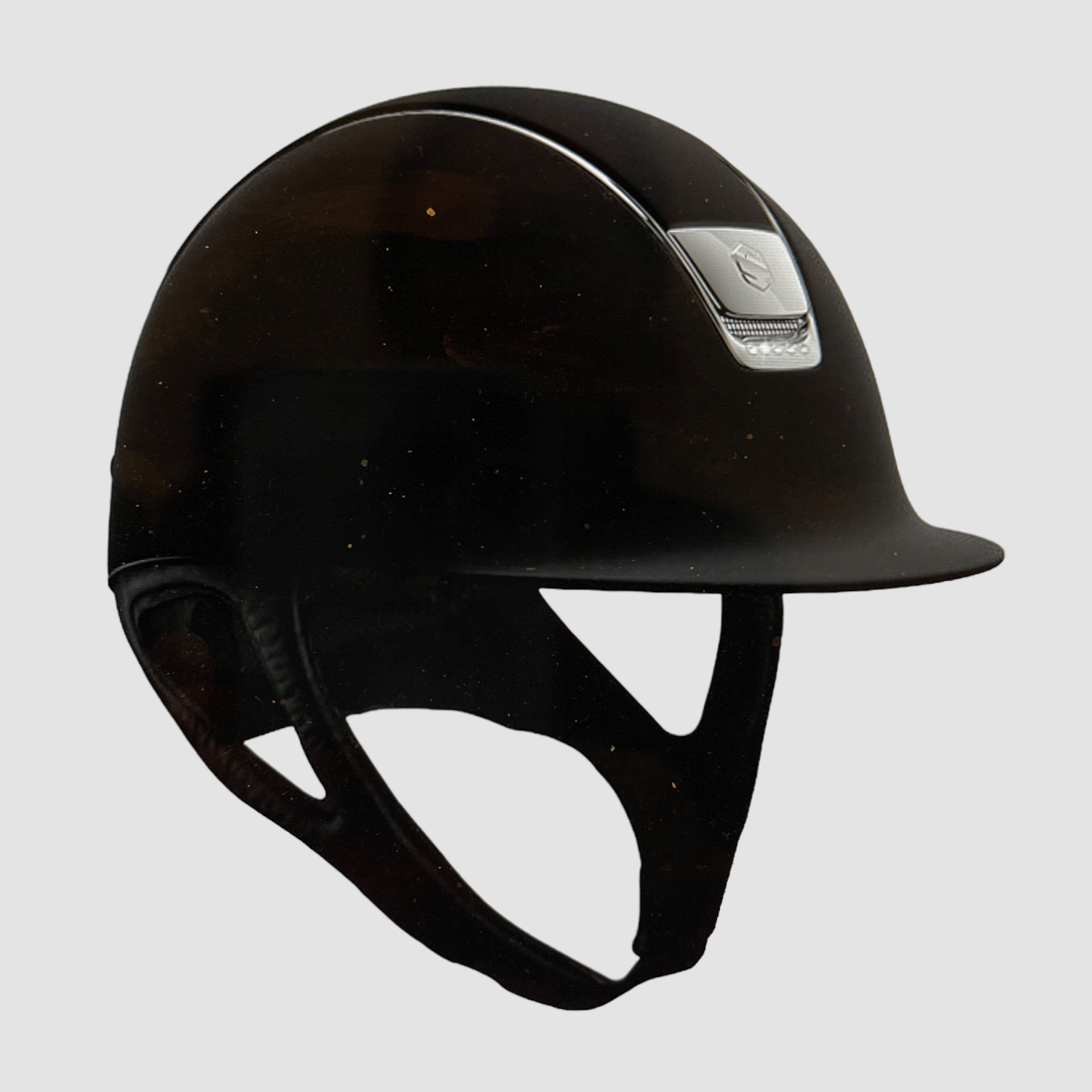 Samshield Reithelm Shadowmatt black Chrome Silber 5Steine