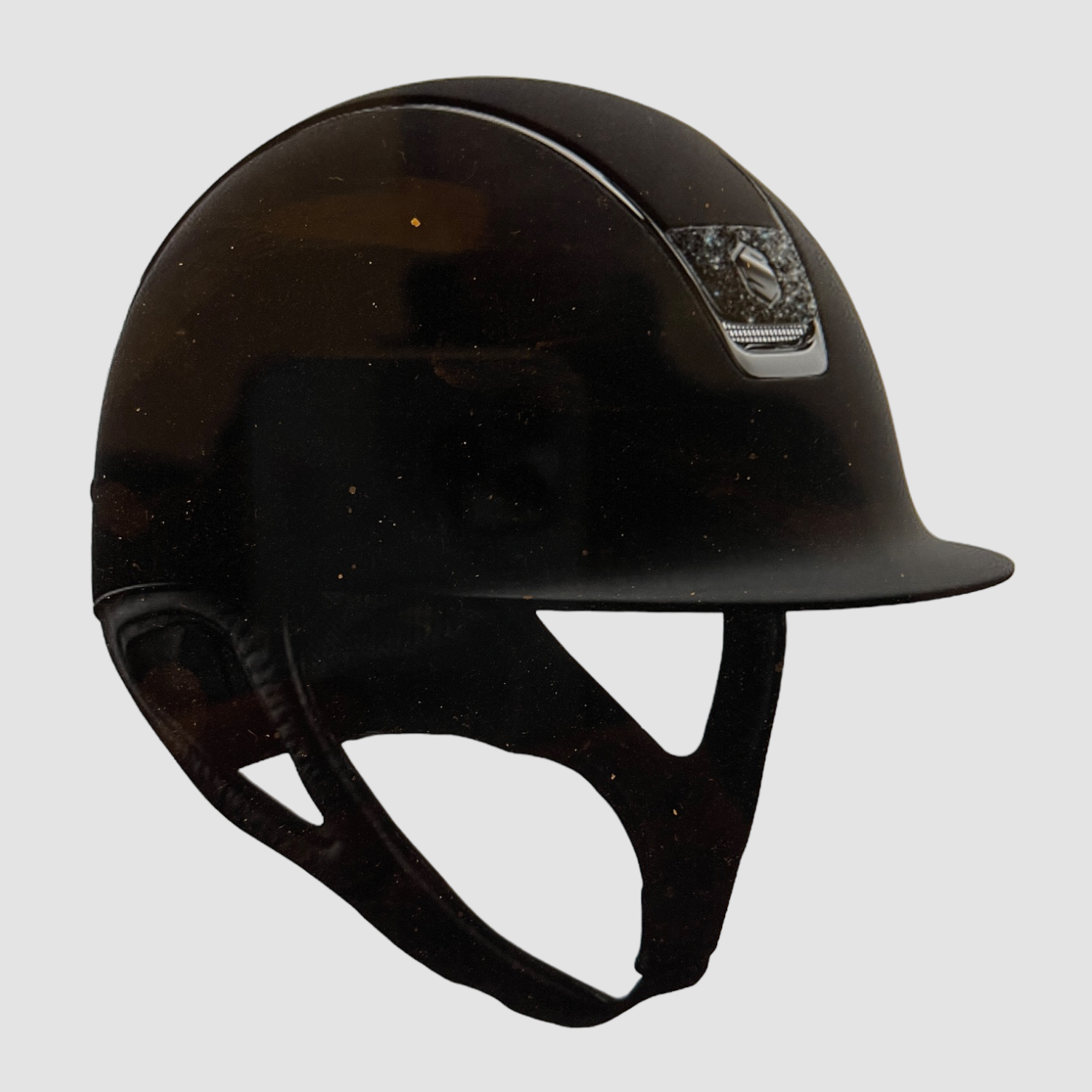 Samshield Reithelm Shadowmatt black Chrome Black chrystal Fabric