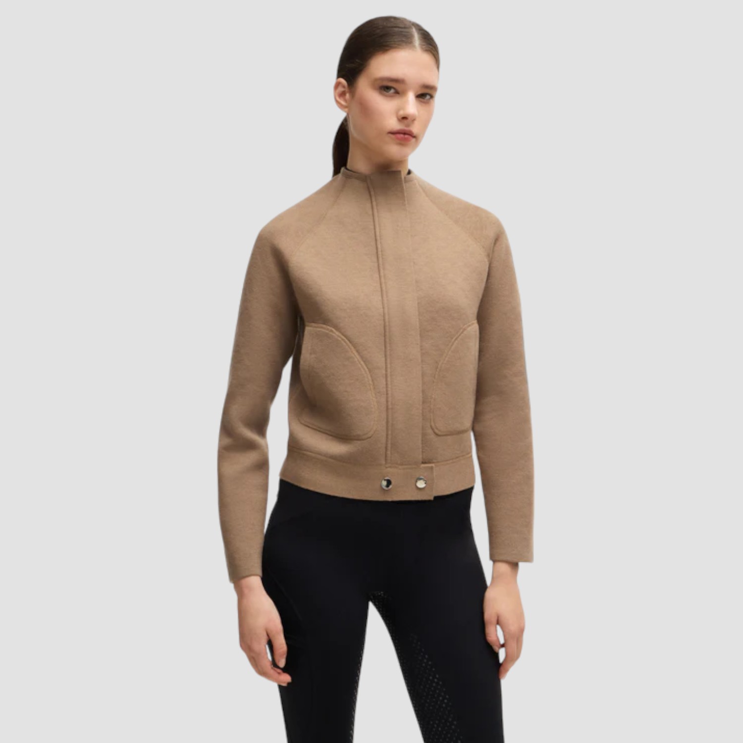 BOSS Equestrian Darla Strickjacke Camel