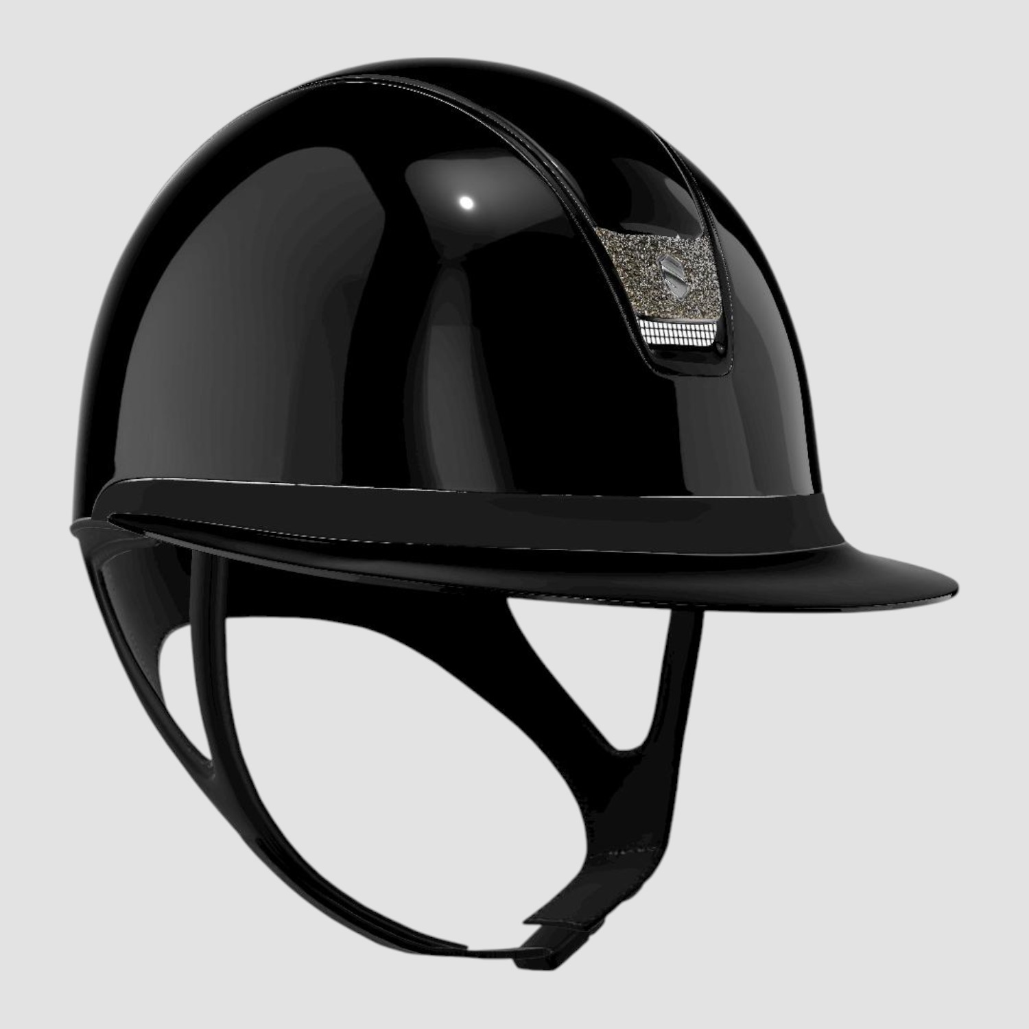 Samshield Reithelm MissShield Glossy V2 black glossy black chrome black Blazon u. Band Met. Eclipse