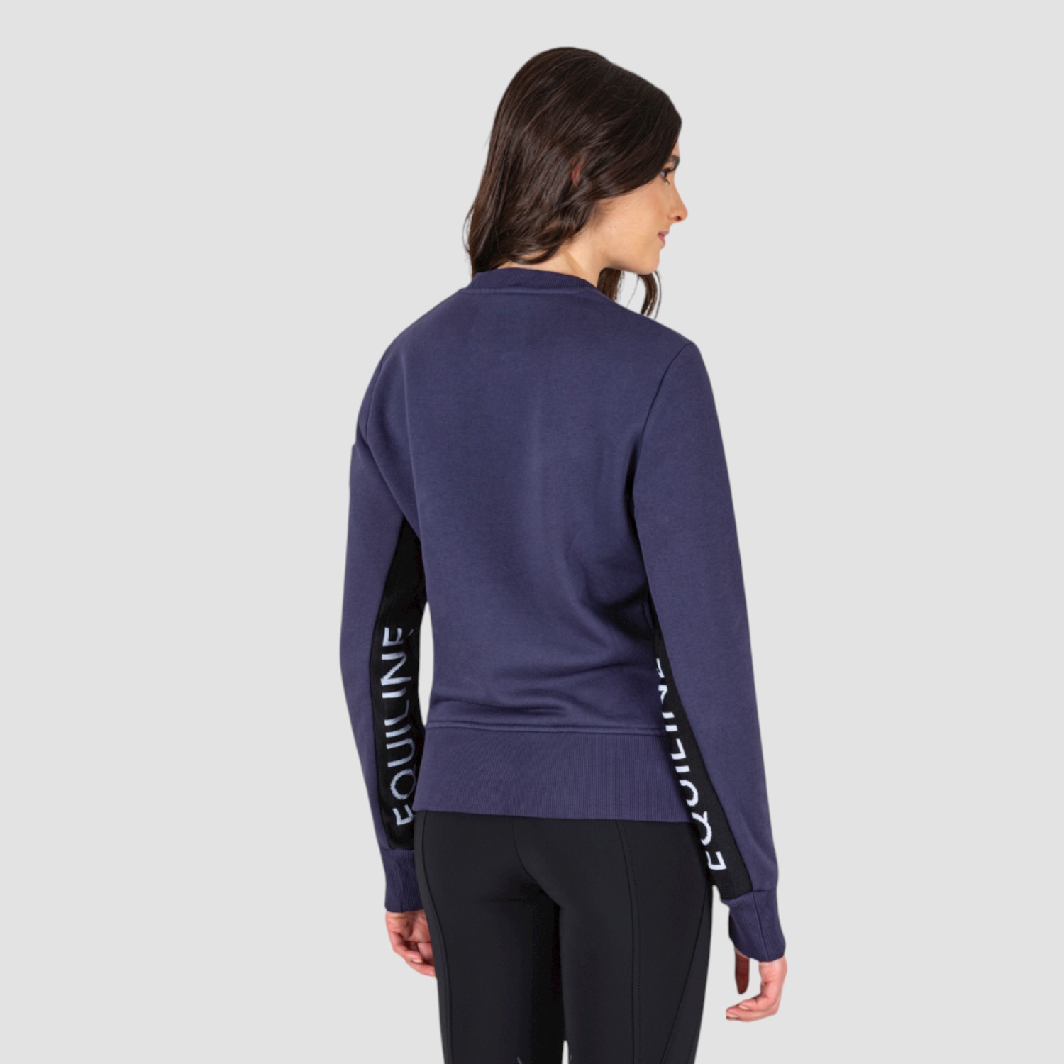 Equiline Sweatshirt Cartec cobald/schwarz