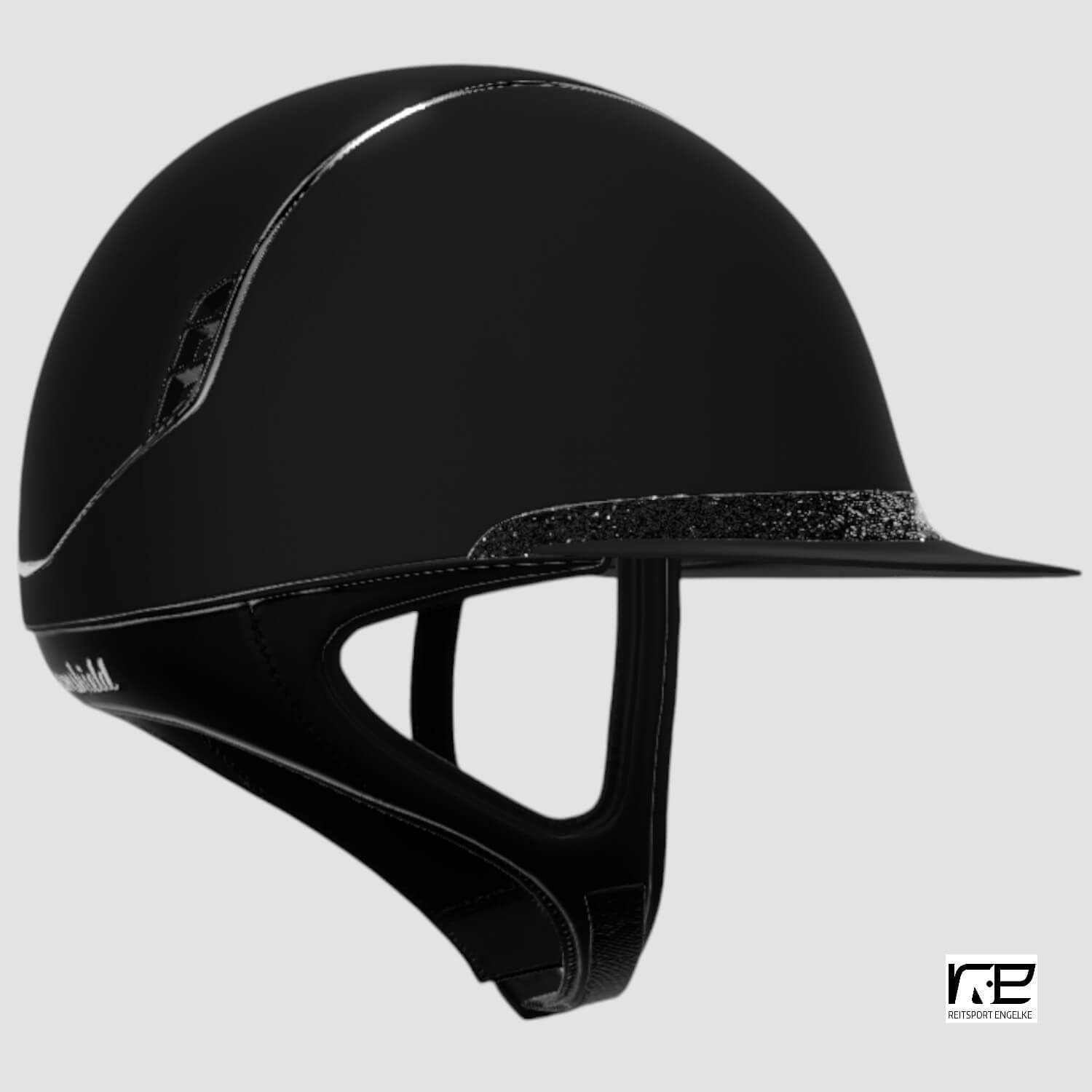 Samshield Reithelm MissShield Shadowmatt V2 black chrome black FB crystal Fabric black