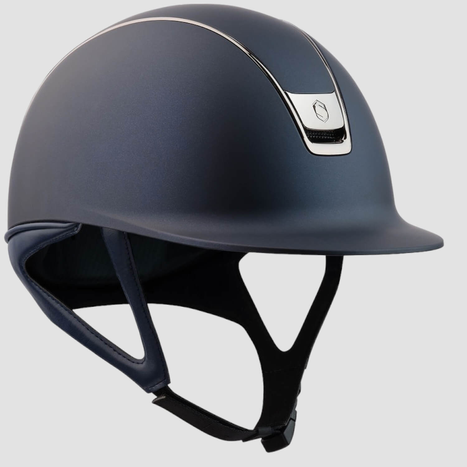 Samshield Reithelm Shadowglossy V2  blue chrome black