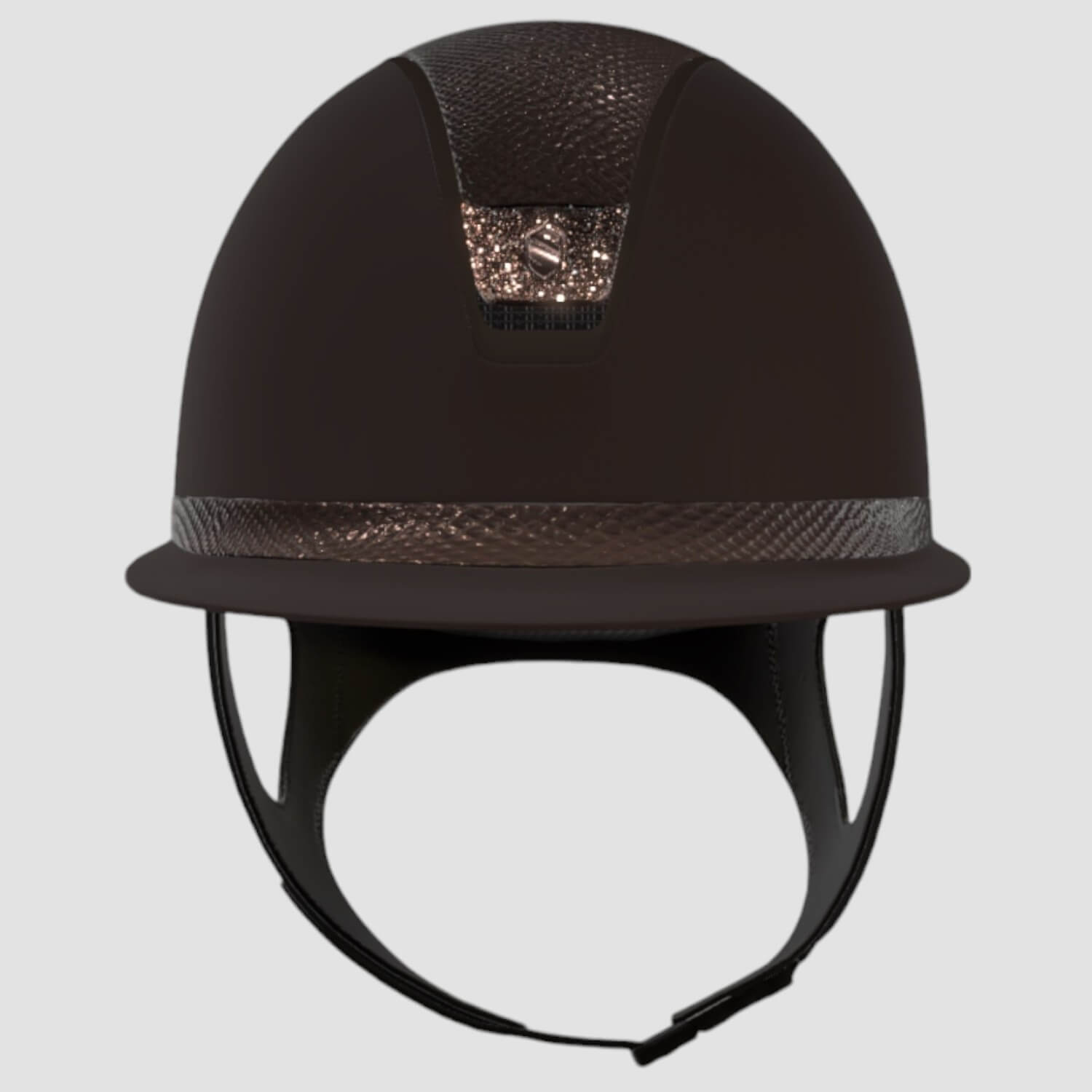 Samshield Reithelm MissShield 2.0 Shadowmatt braun Top/FB Lezard brown Trim metic braun Blazon crystalfabric rose