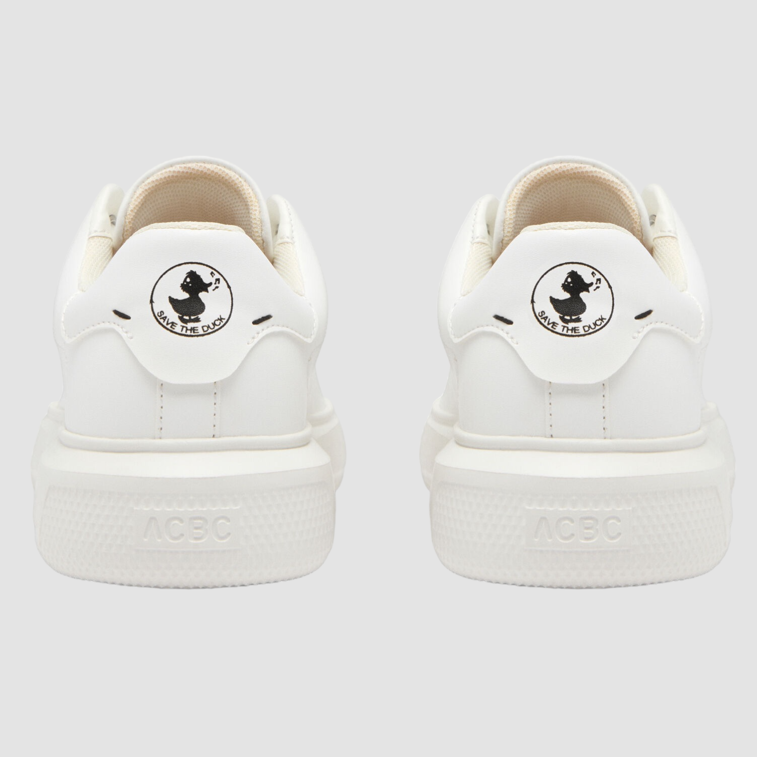 Save the Duck klassische weiße Sneaker Hoof vegan