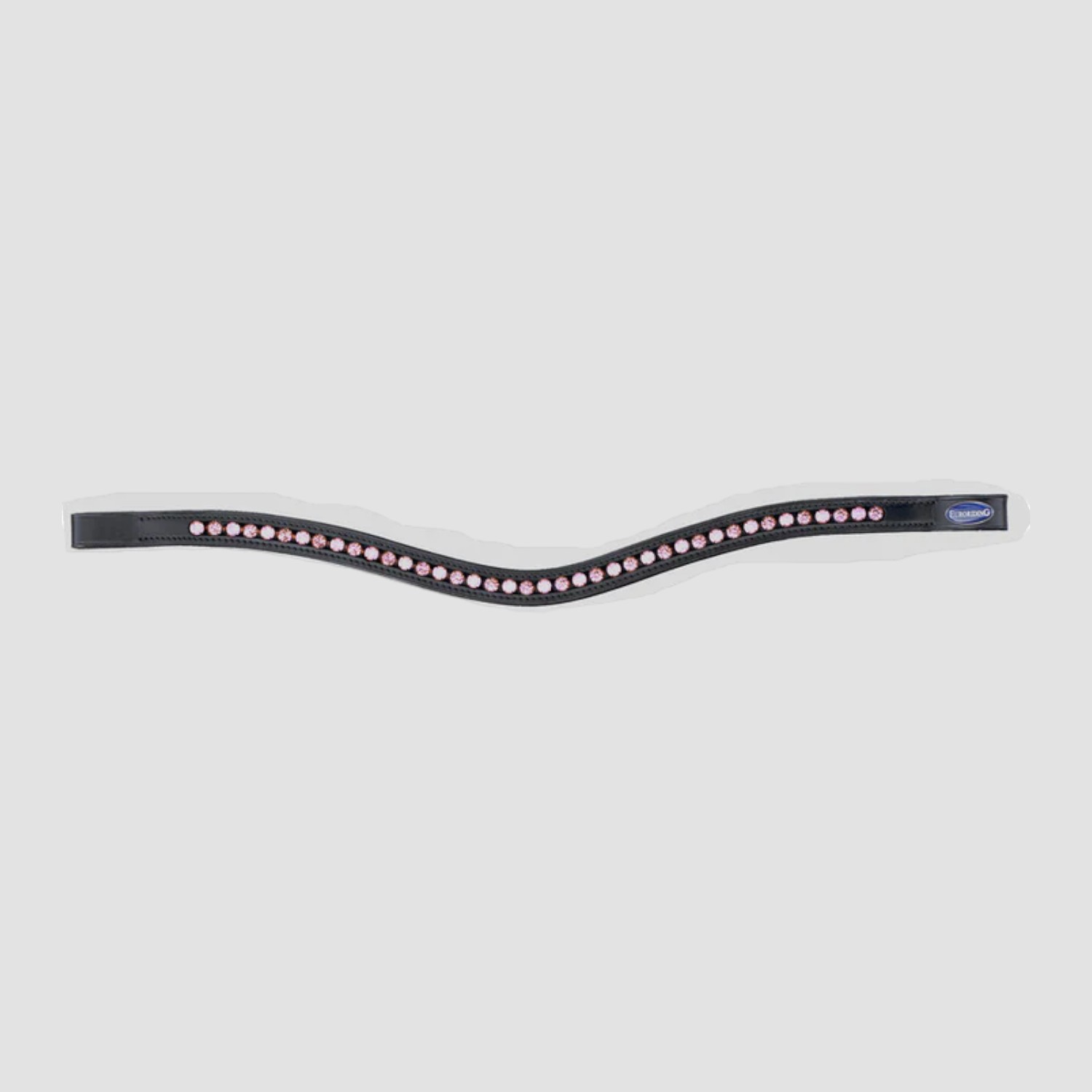 Euroriding Stirnband Glitzer Clear/Milky Curved