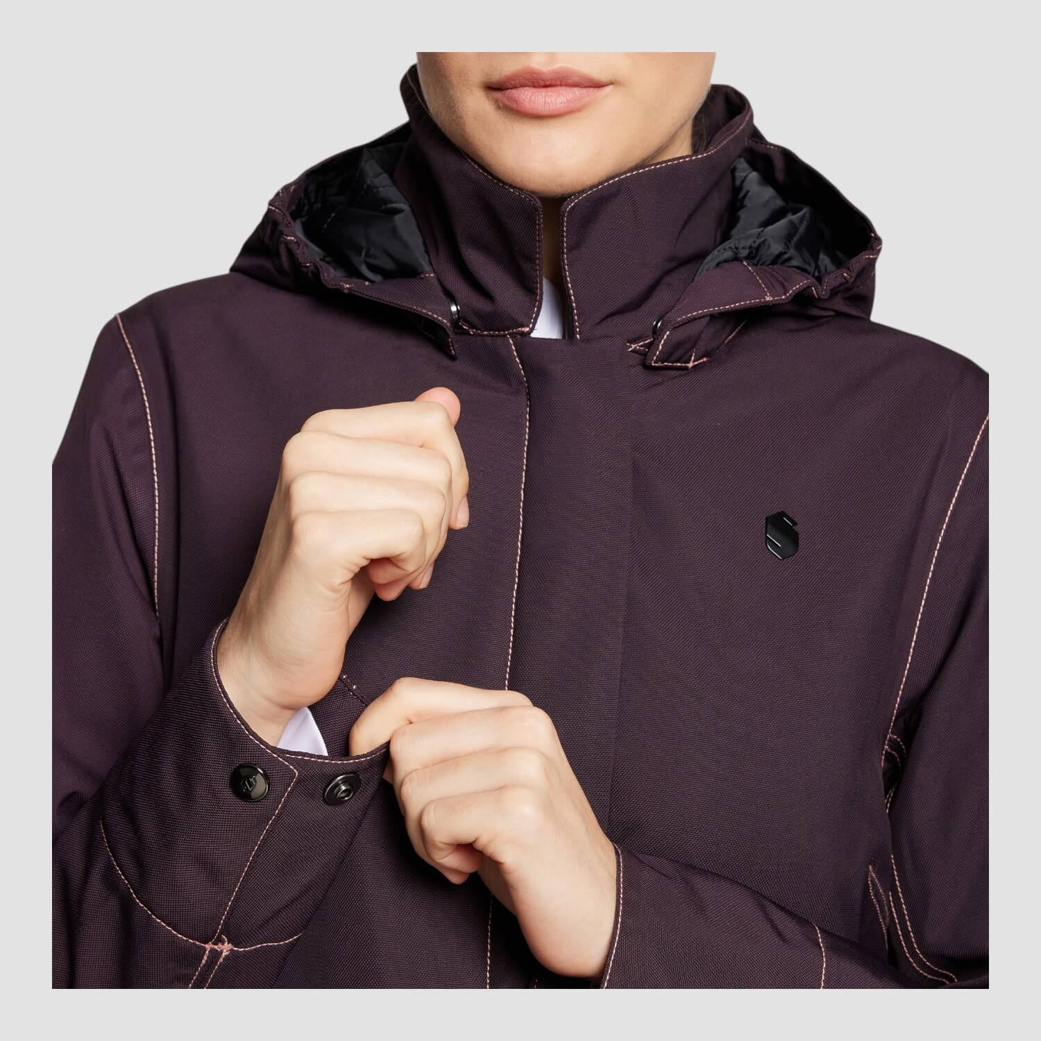 Samshield Wintermantel Delfina Waterproof Aubergine