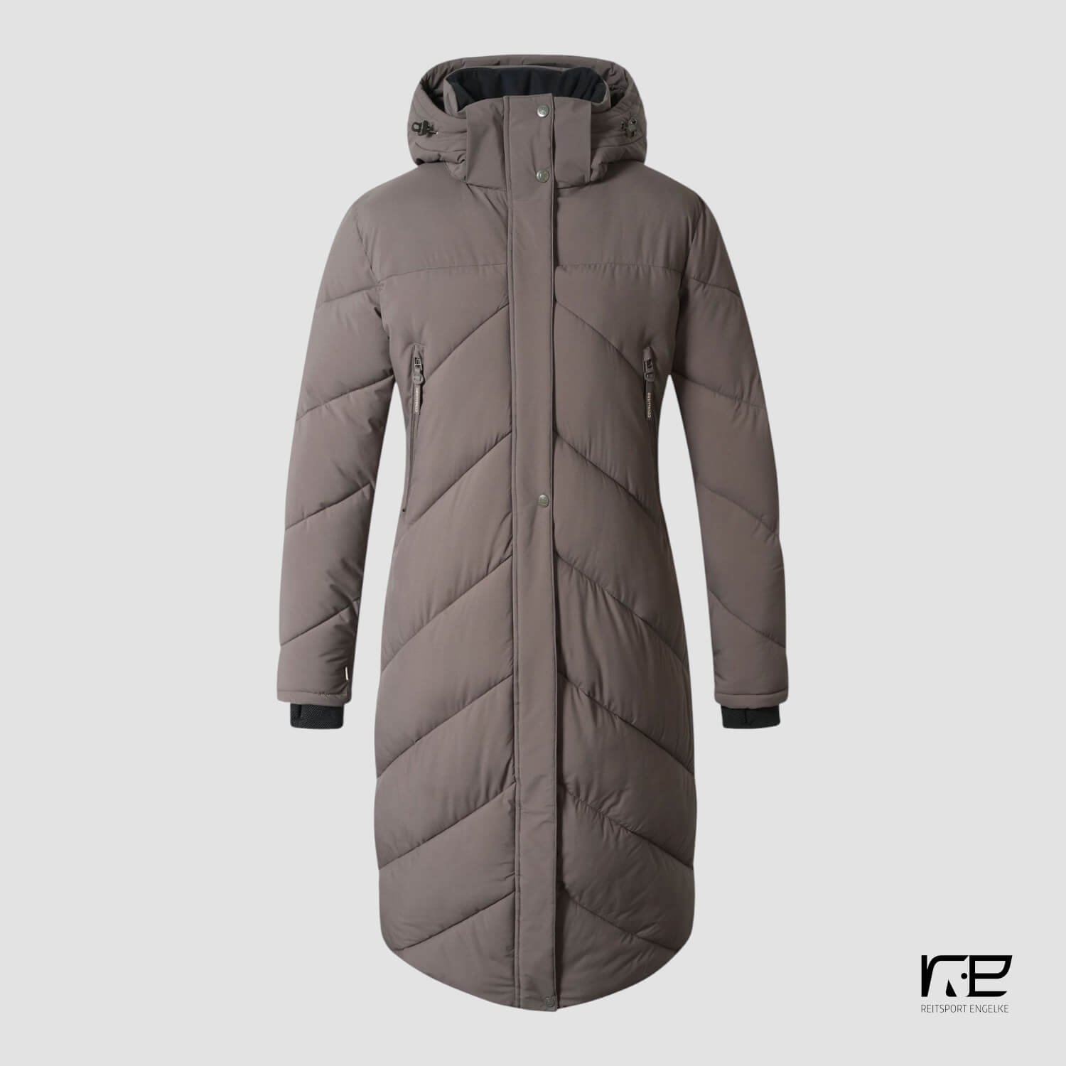 Covalliero Damen Wintermantel Wasserdicht Milky Chocolate