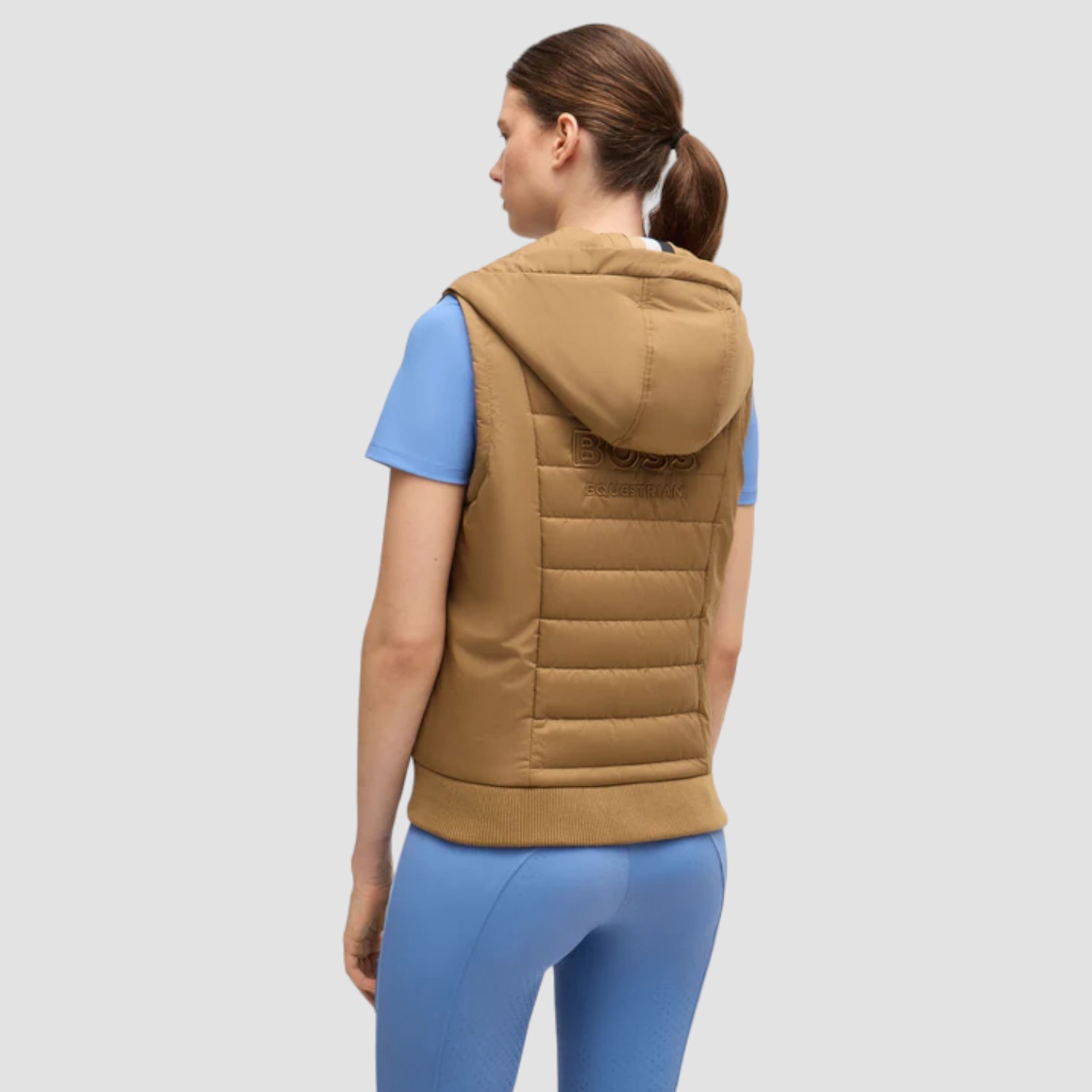 BOSS Equestrian Fally Puffer Weste Camel