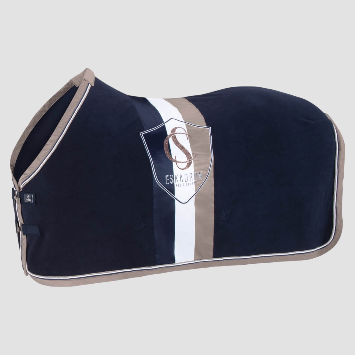 Eskadron Abschwitzdecke Fleece Stripe Classic Sports 24 S/S navy