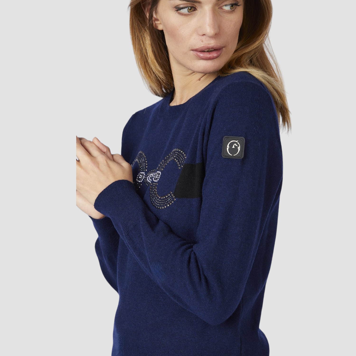Vestrum Pullover Veddasca Rundhalsausschnitt blau