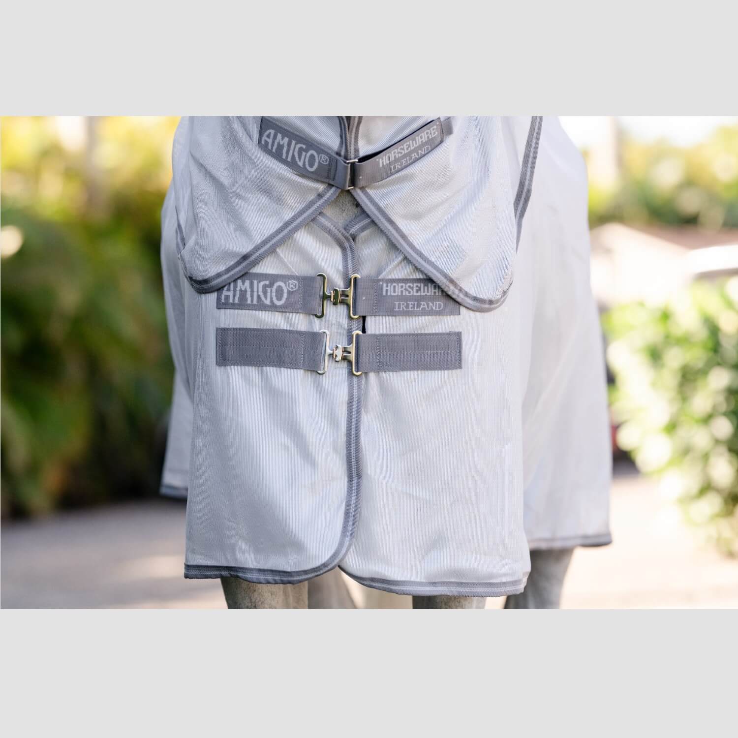 Horseware Amigo Integrated Fly Sheet Silver/Titanium/Grey Horseware Amigo Integrated Fly Sheet Silver/Titanium/Grey