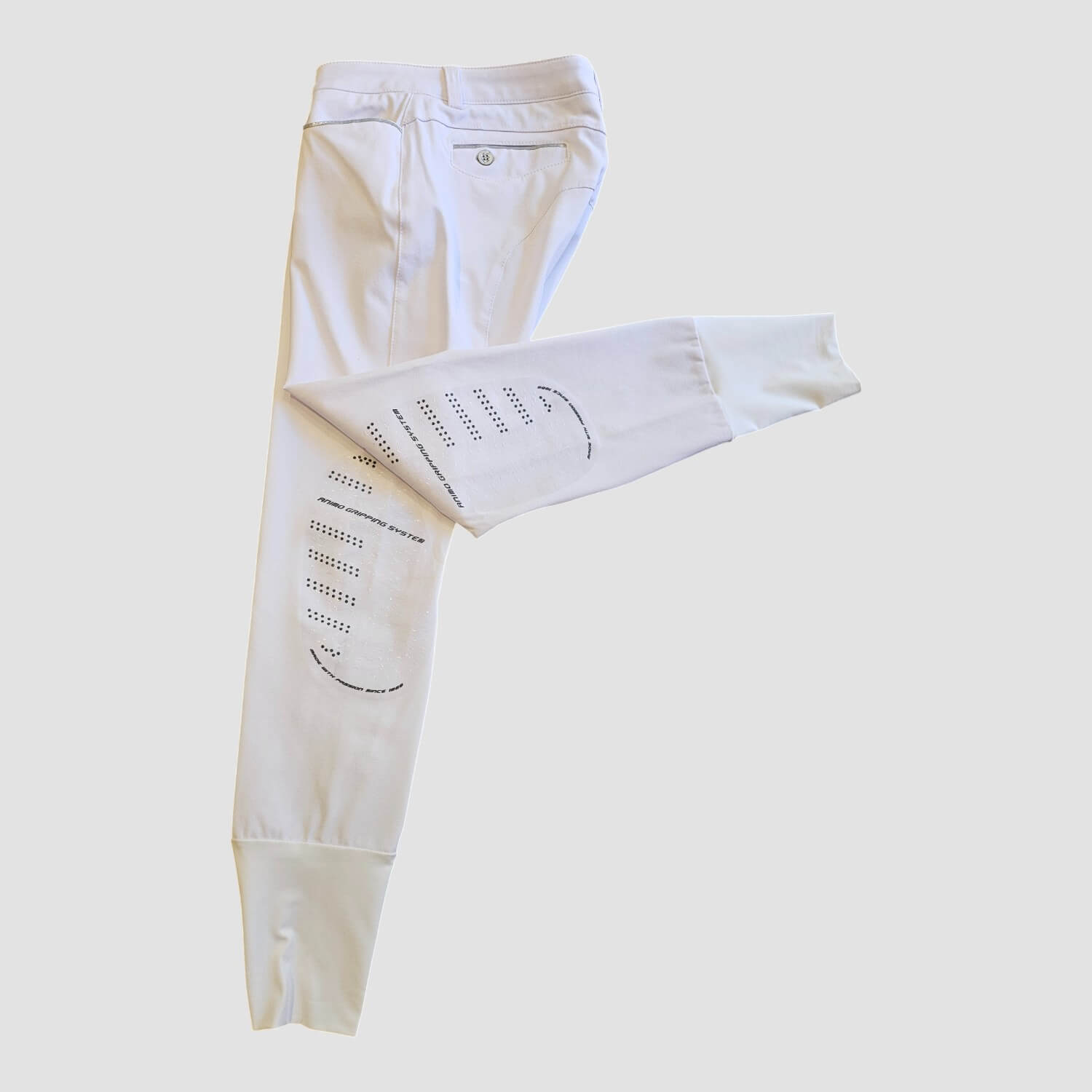 Animo Reithose Numana Kniebesatz White