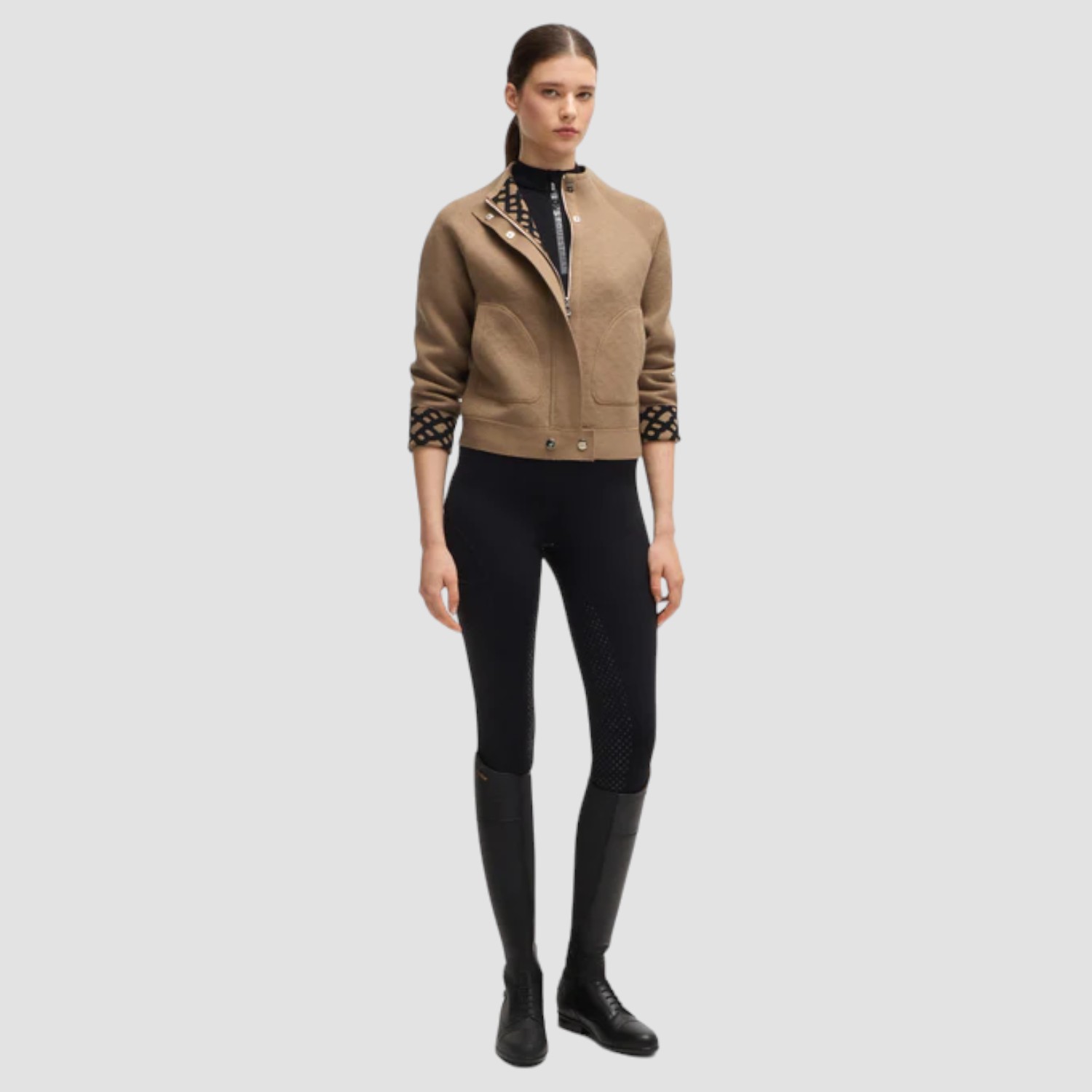 BOSS Equestrian Darla Strickjacke Camel