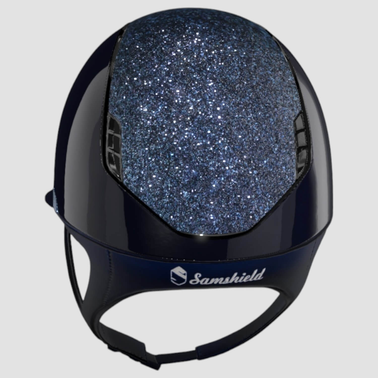 Samshield Reithelm MissShield Glossy V2  blue chrome black Top und FB ultrafine Rock cosmic nights