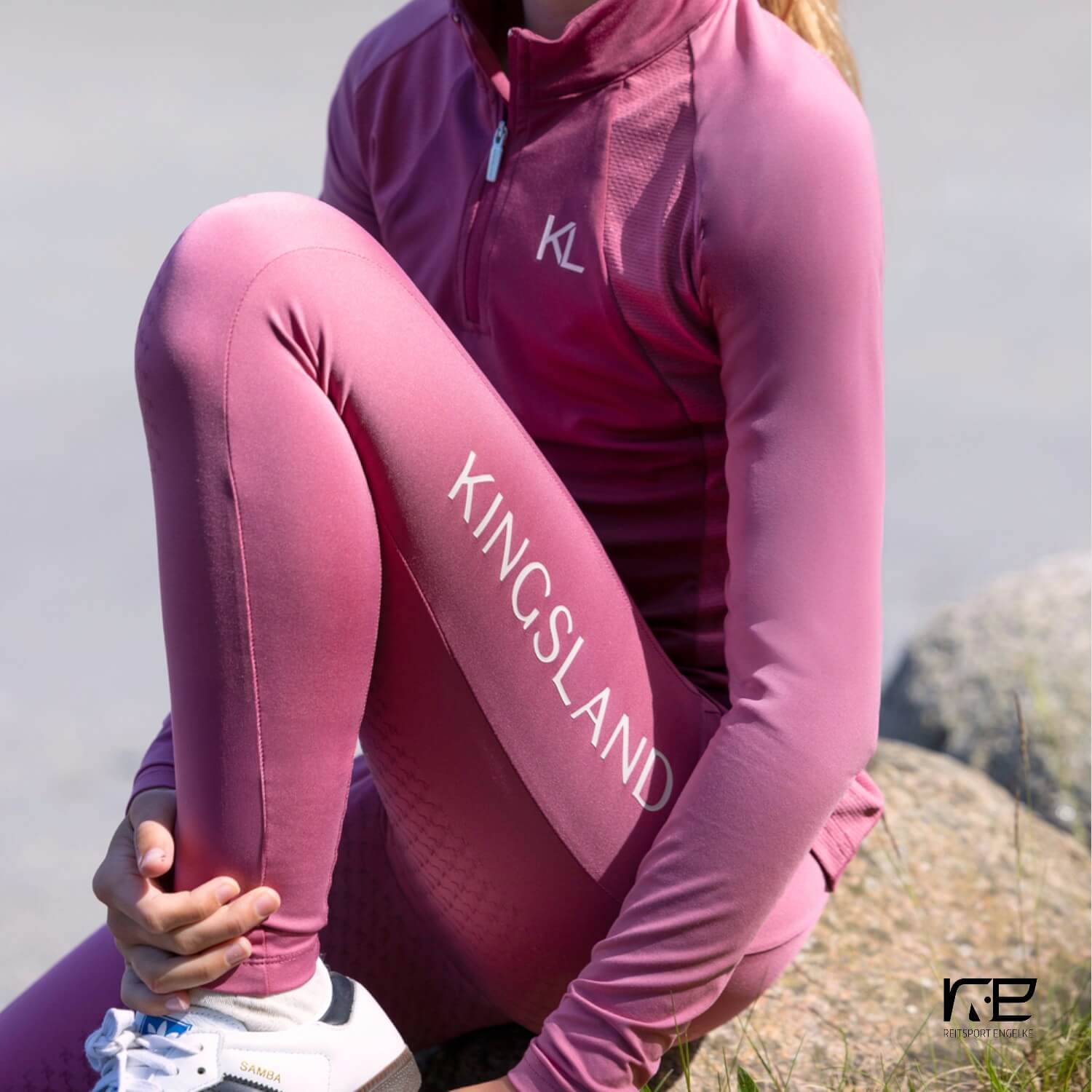 Kingsland KLLilo Kinder Reitleggins Fullgrip Heather Rose