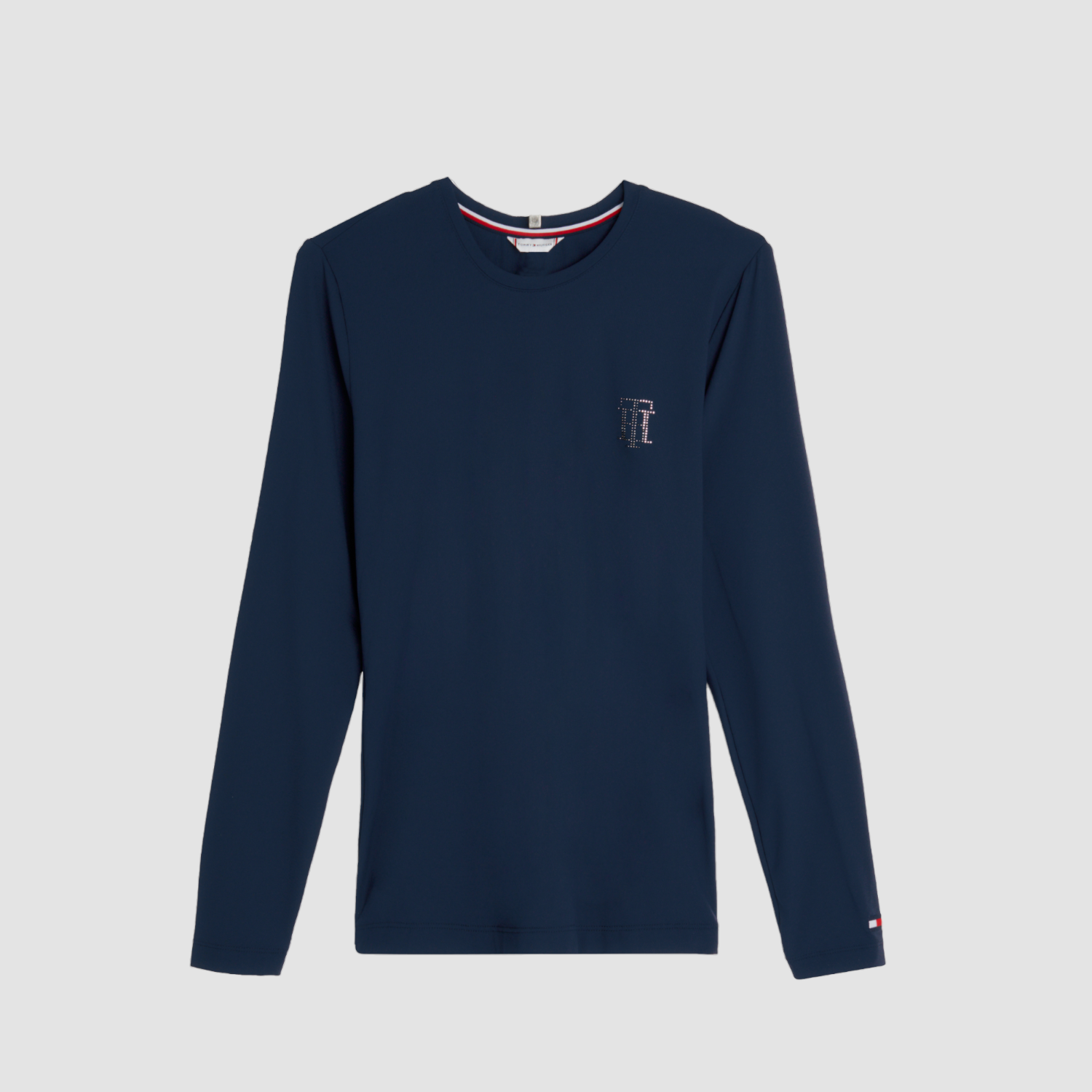 Tommy Equestrian Performance Langarm T-Shirt mit Strass Desert Sky