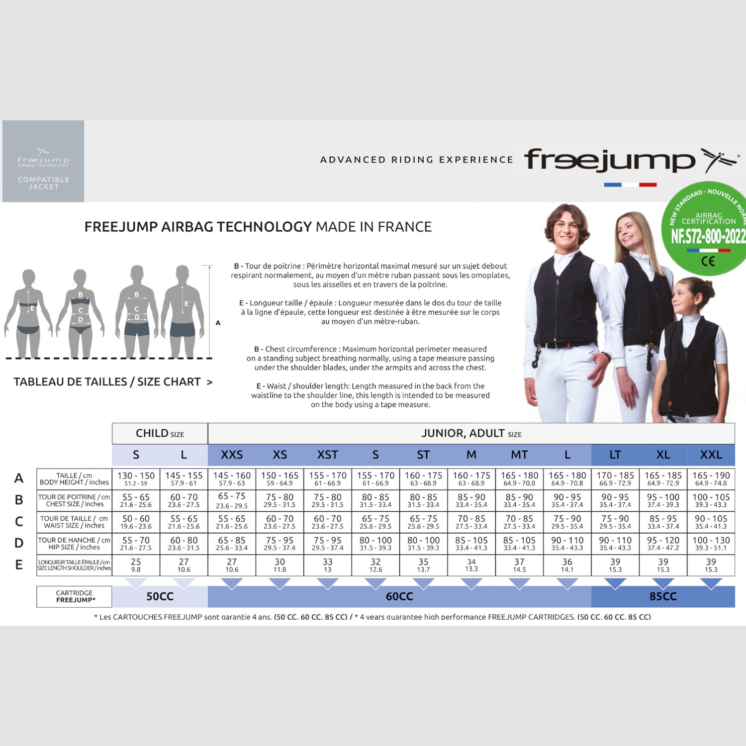 Freejump Airbag Weste - Weste mit Luftpolster schwarz