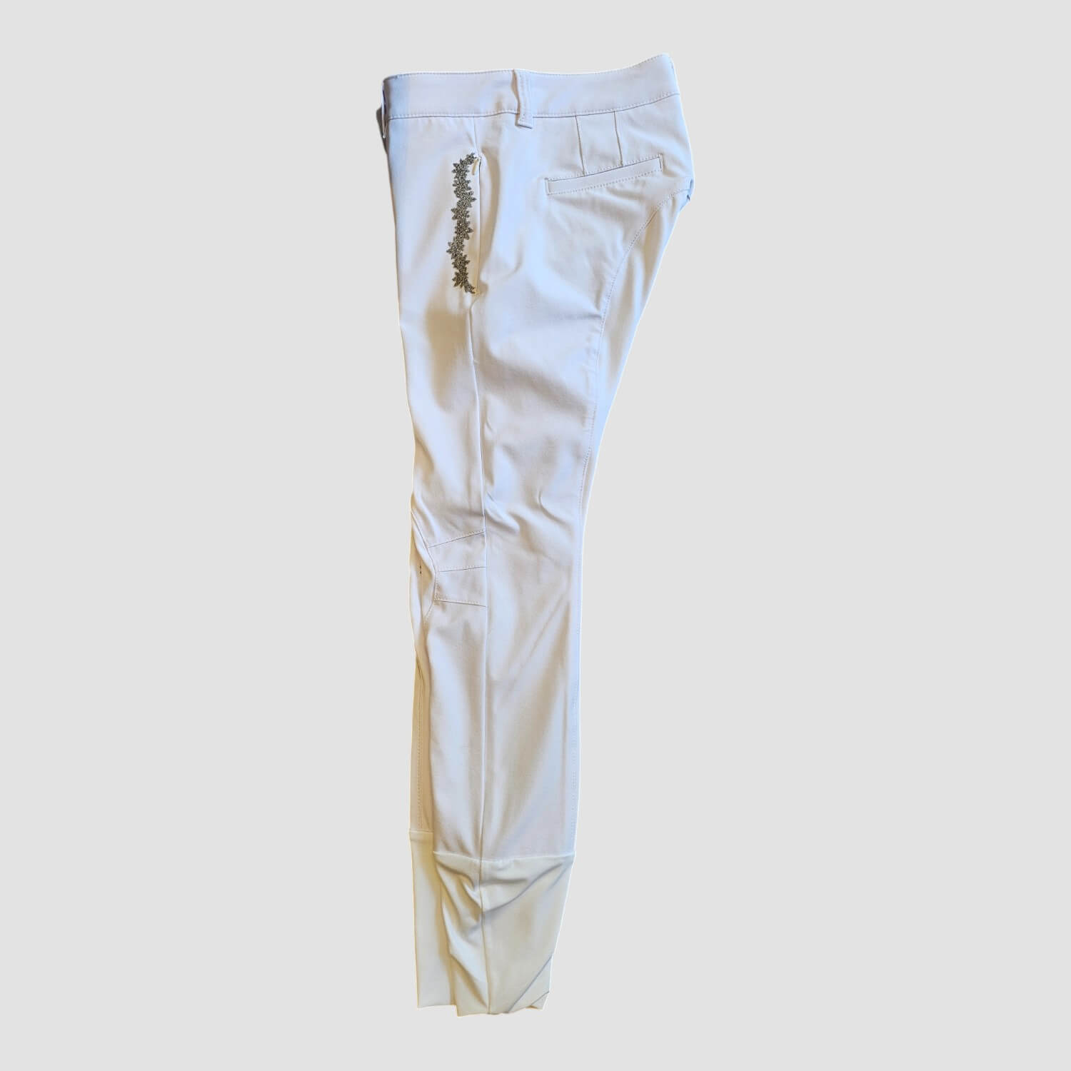 Animo Reithose Nene Kniebesatz White
