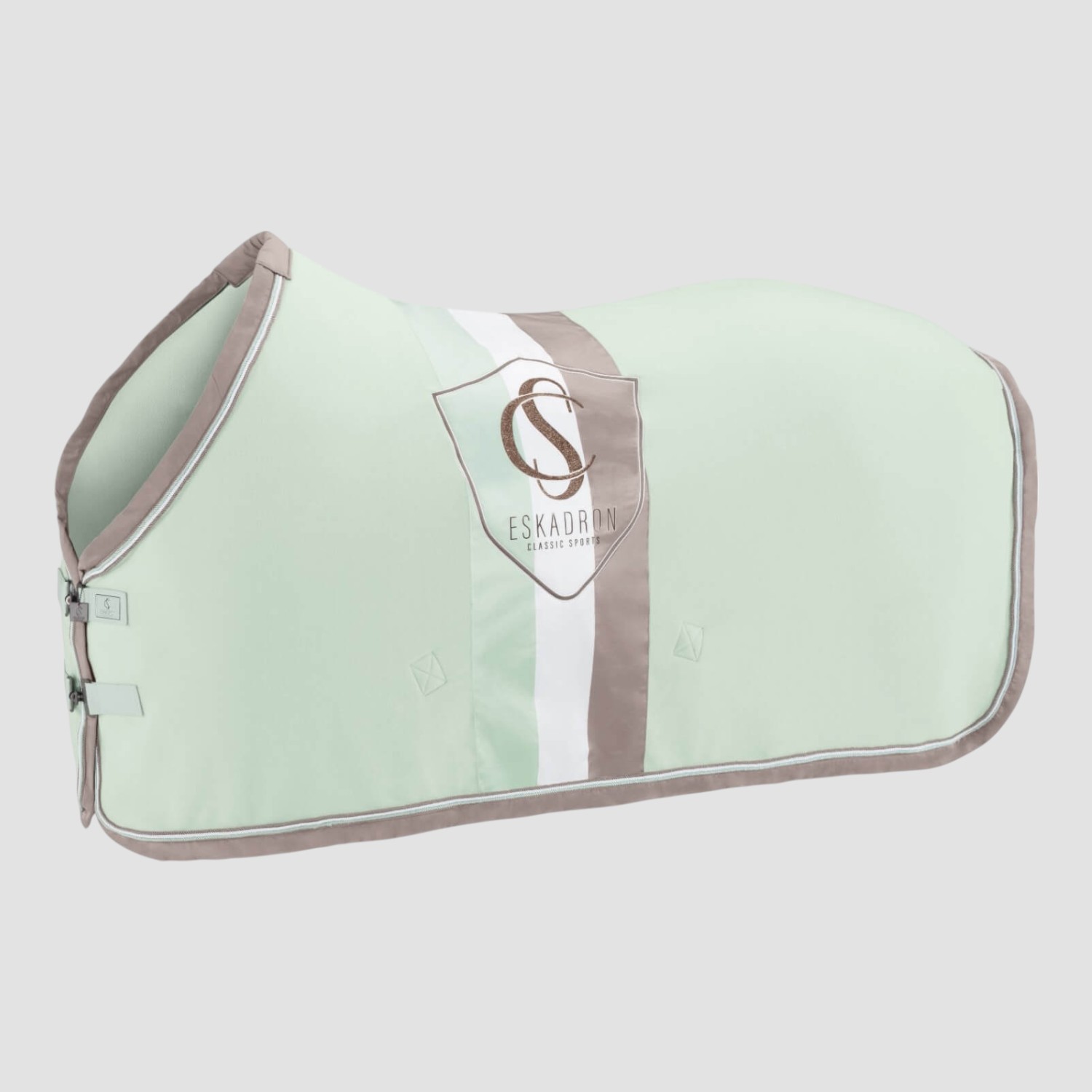 Eskadron Abschwitzdecke Fleece Stripe Classic Sports 24 S/S powder green