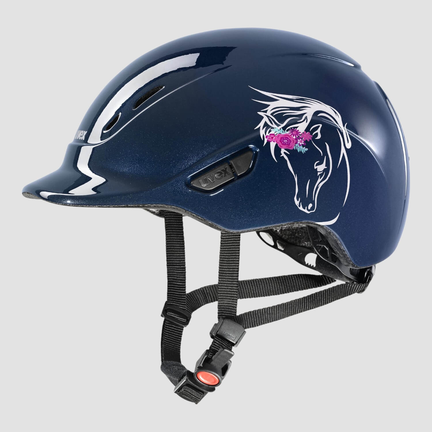 Flower Pony Navy Shiny