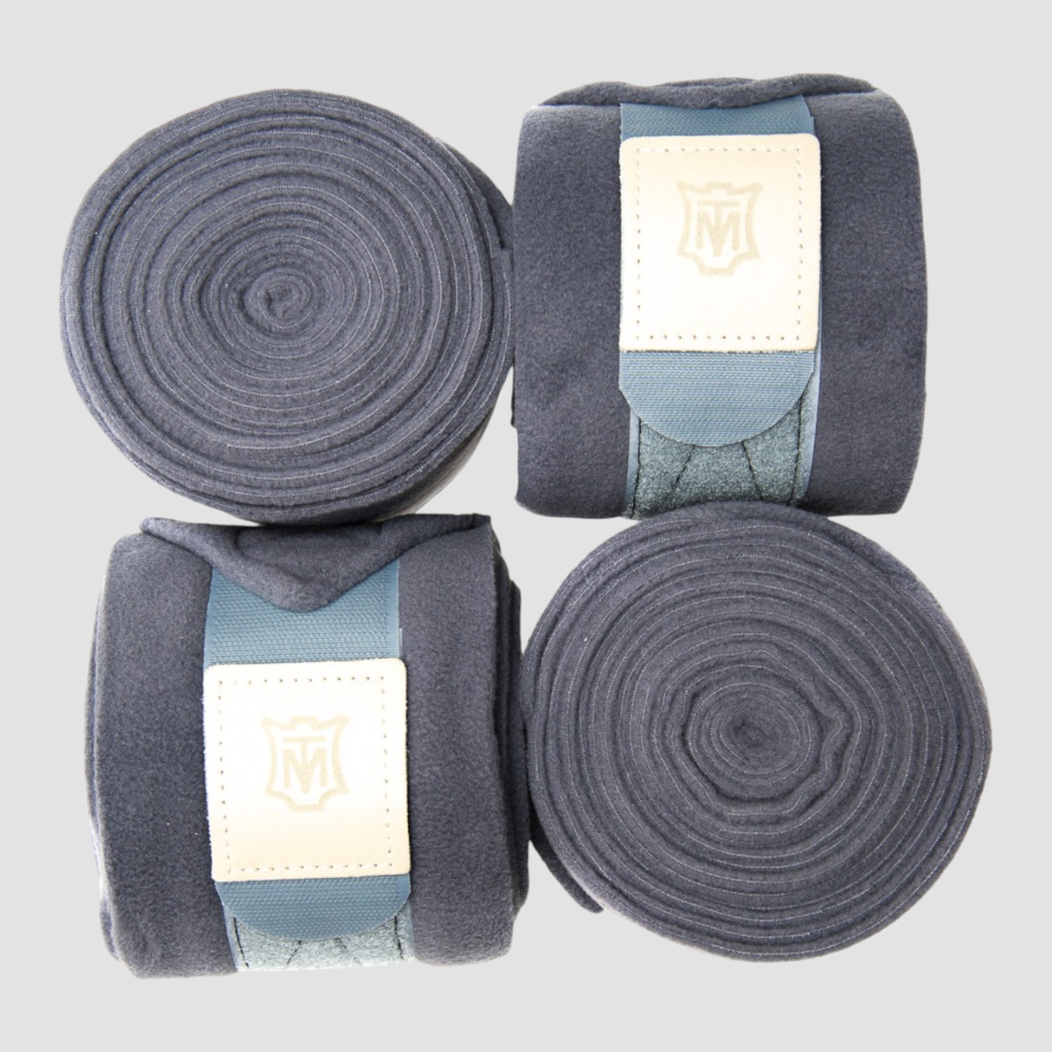 Mattes Fleece Bandagen 4er Set