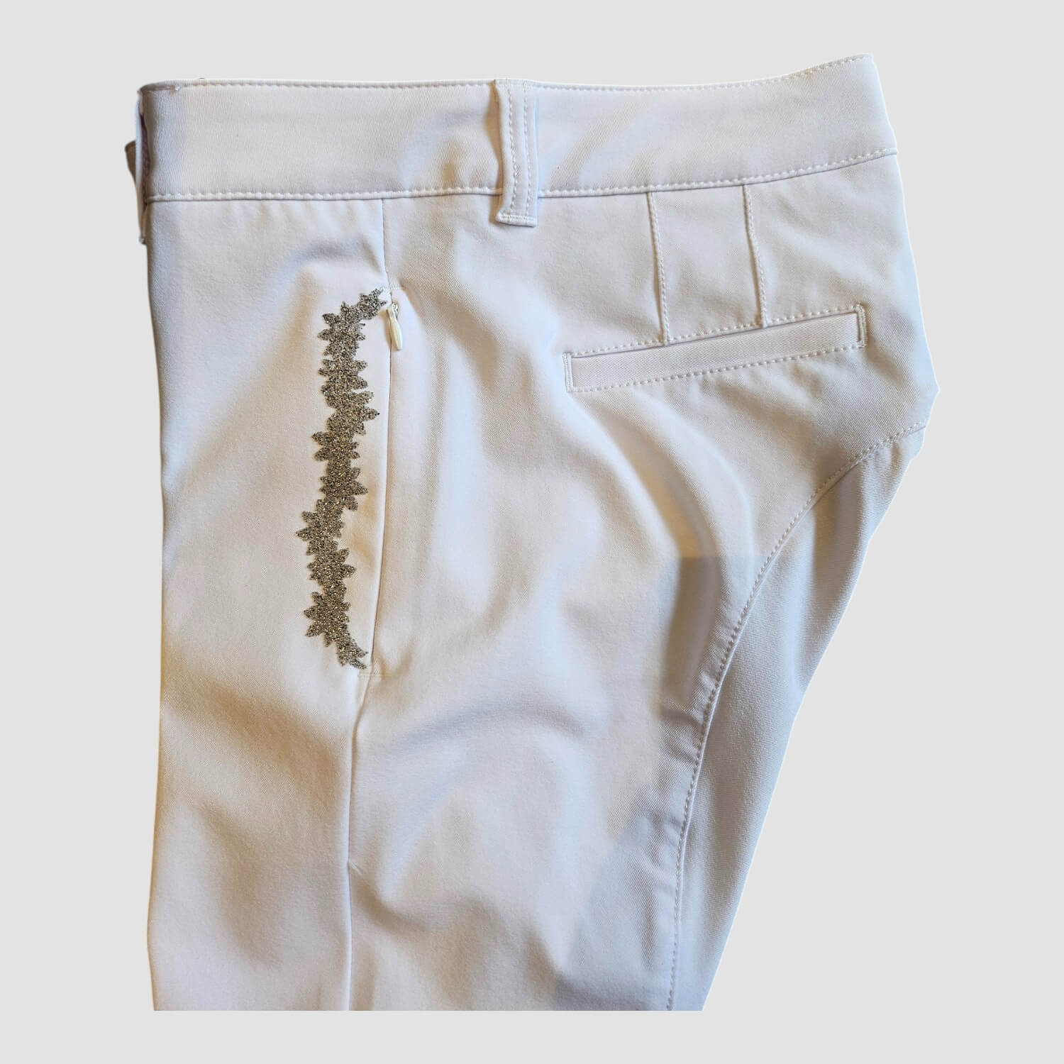 Animo Reithose Nene Kniebesatz White
