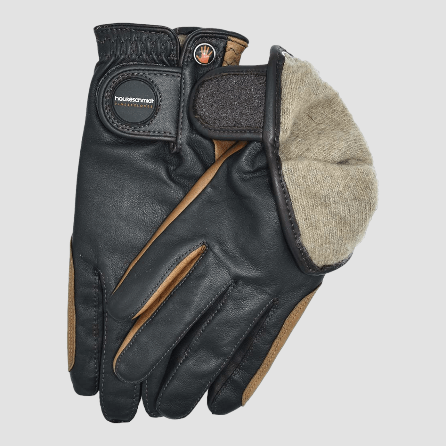 Hauke Schmidt Winter Reithandschuh Finest Mokka-Hellbraun