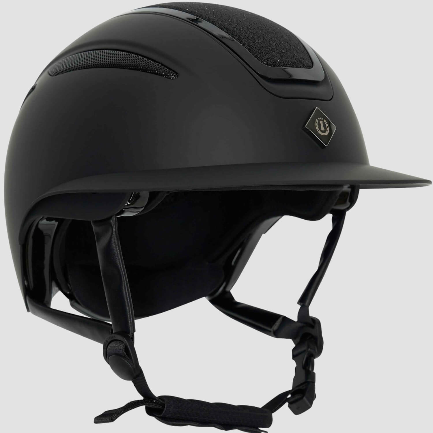 Imperial Riding IRHOlania Deluxe Big Visor Black Glitter