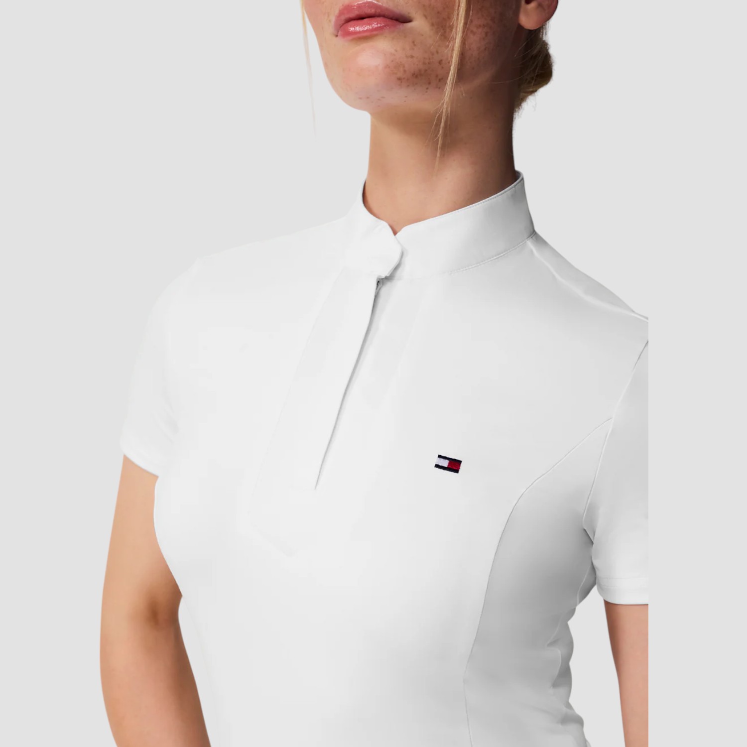 Tommy Equestrian Avon Kurzarmshirt Turnier Optic White