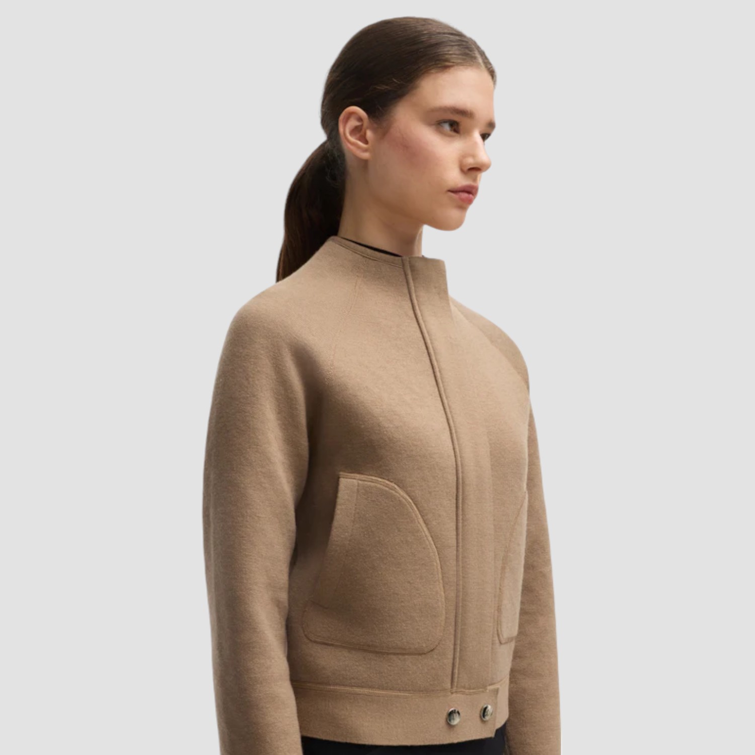 BOSS Equestrian Darla Strickjacke Camel