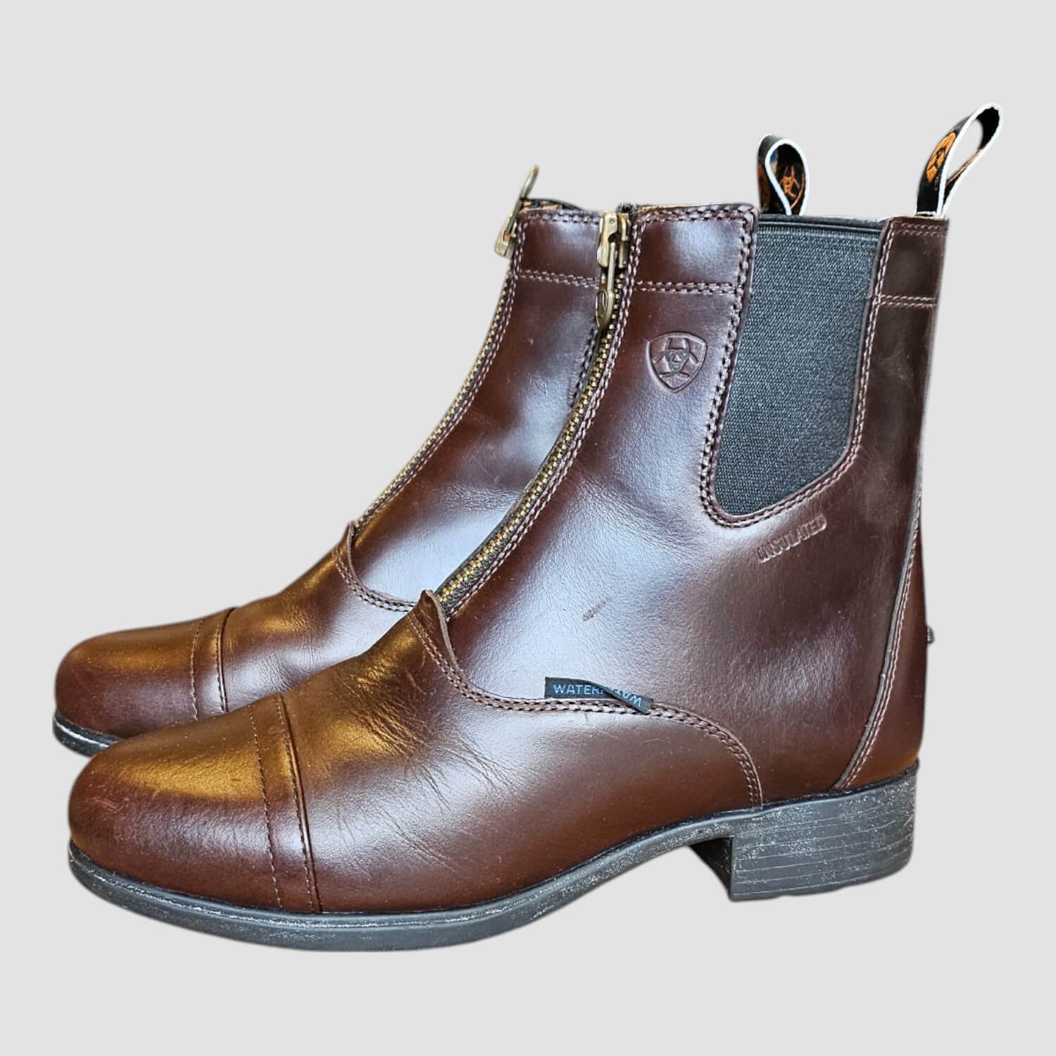 Ariat Bromont Pro Zip Paddock Insulated H2O Waxed Cocolate