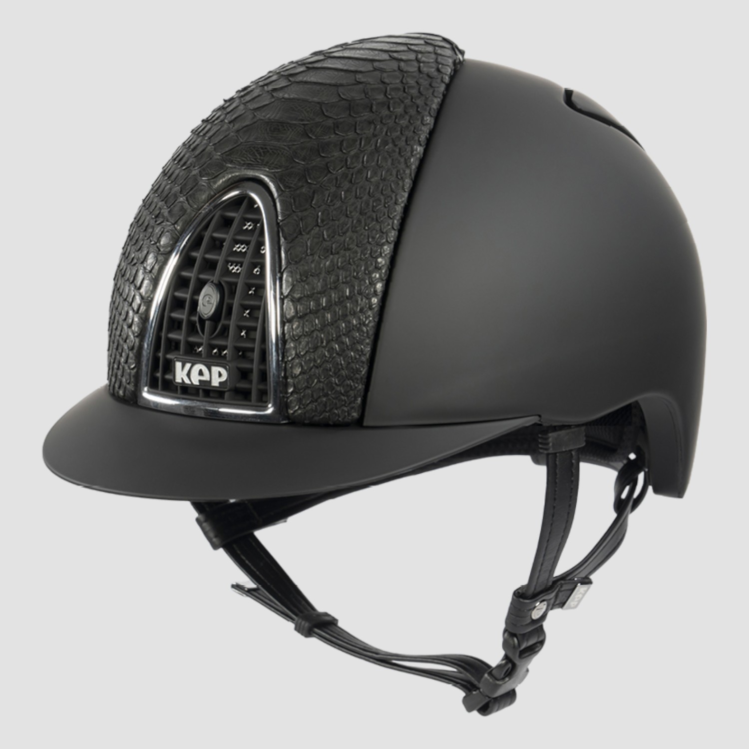 Kep Italia Reithelm Cromo Textile Black Phyton