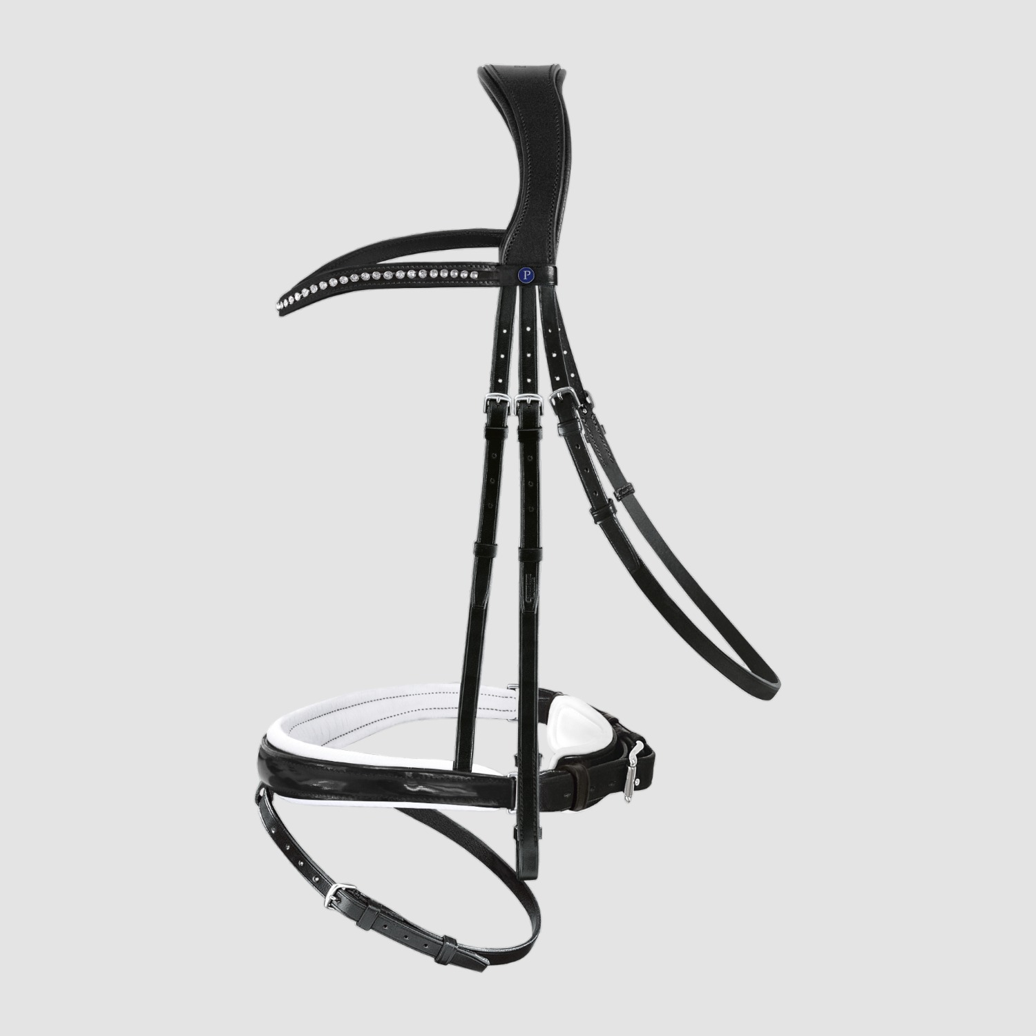 PassierBlu Trense Spirit schwarz mit frei wählbarem Reithalfter PassierBlu Trense Spirit schwarz mit frei wählbarem Reithalfter