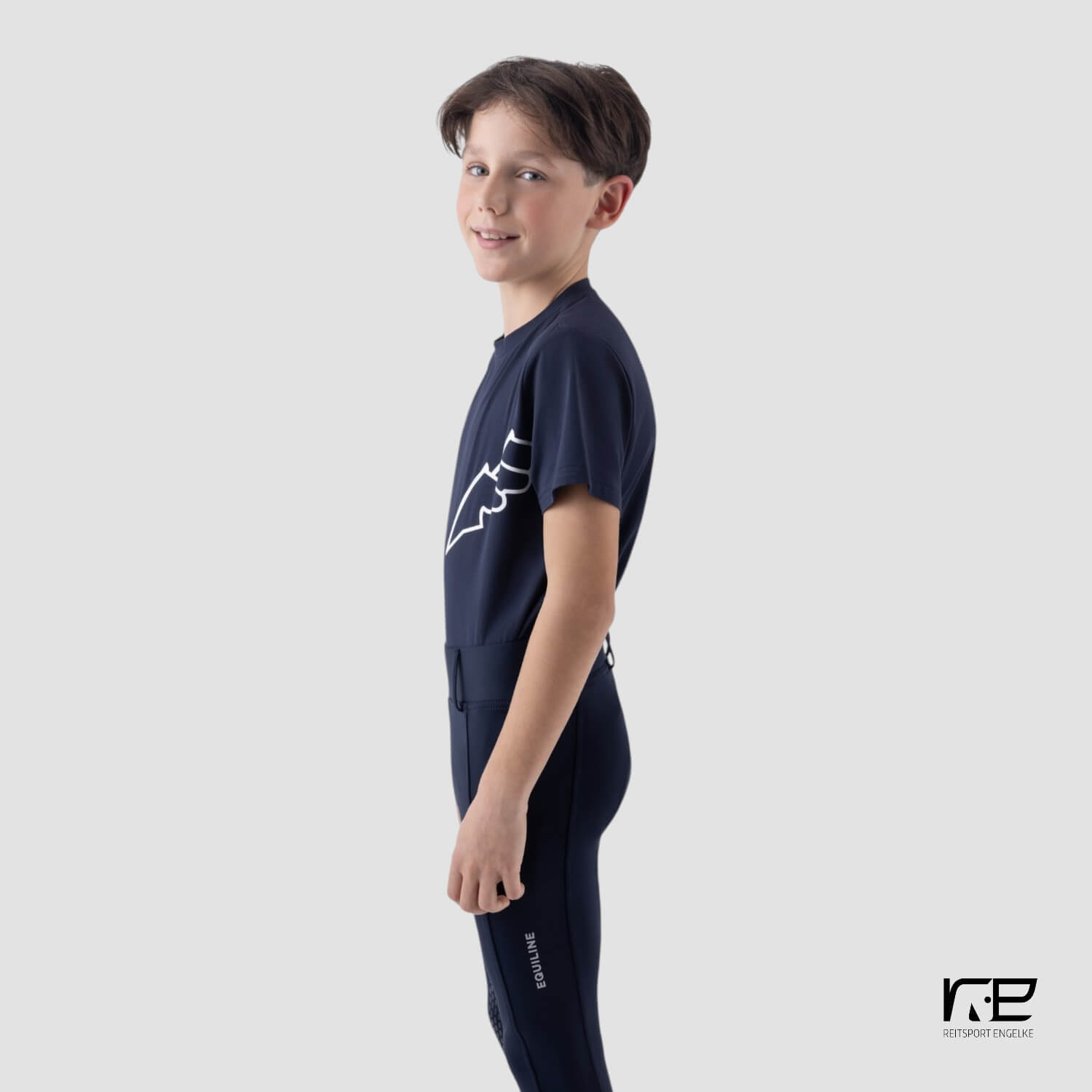 Equiline Junior T-Shirt Eqcesco Blue