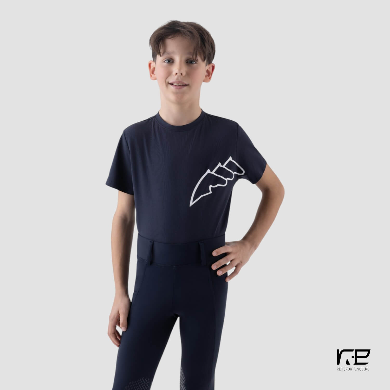 Equiline Junior T-Shirt Eqcesco Blue