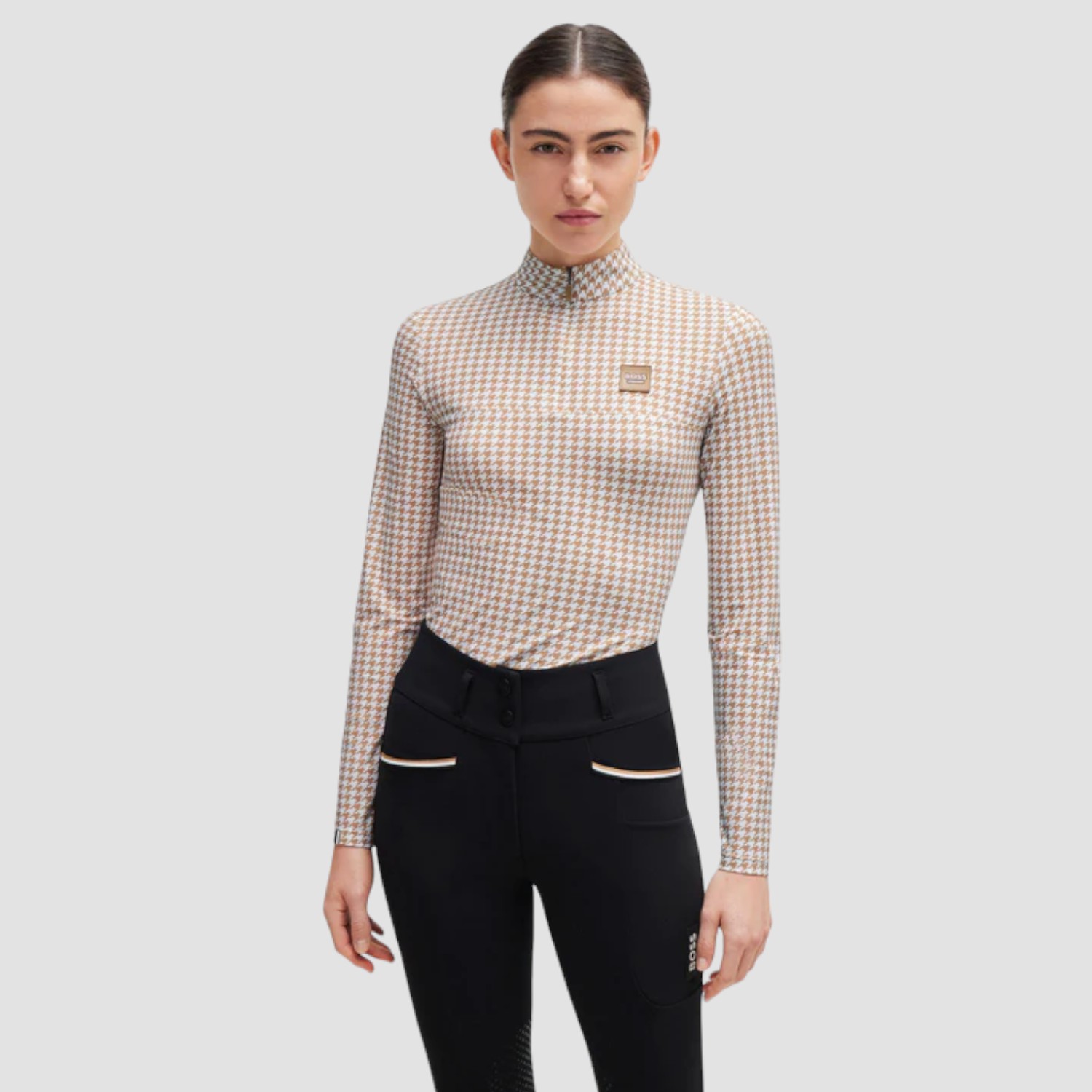 BOSS Equestrian Rachel Trainingsshirt Houndstooth BOSS Equestrian Rachel Trainingsshirt Houndstooth
