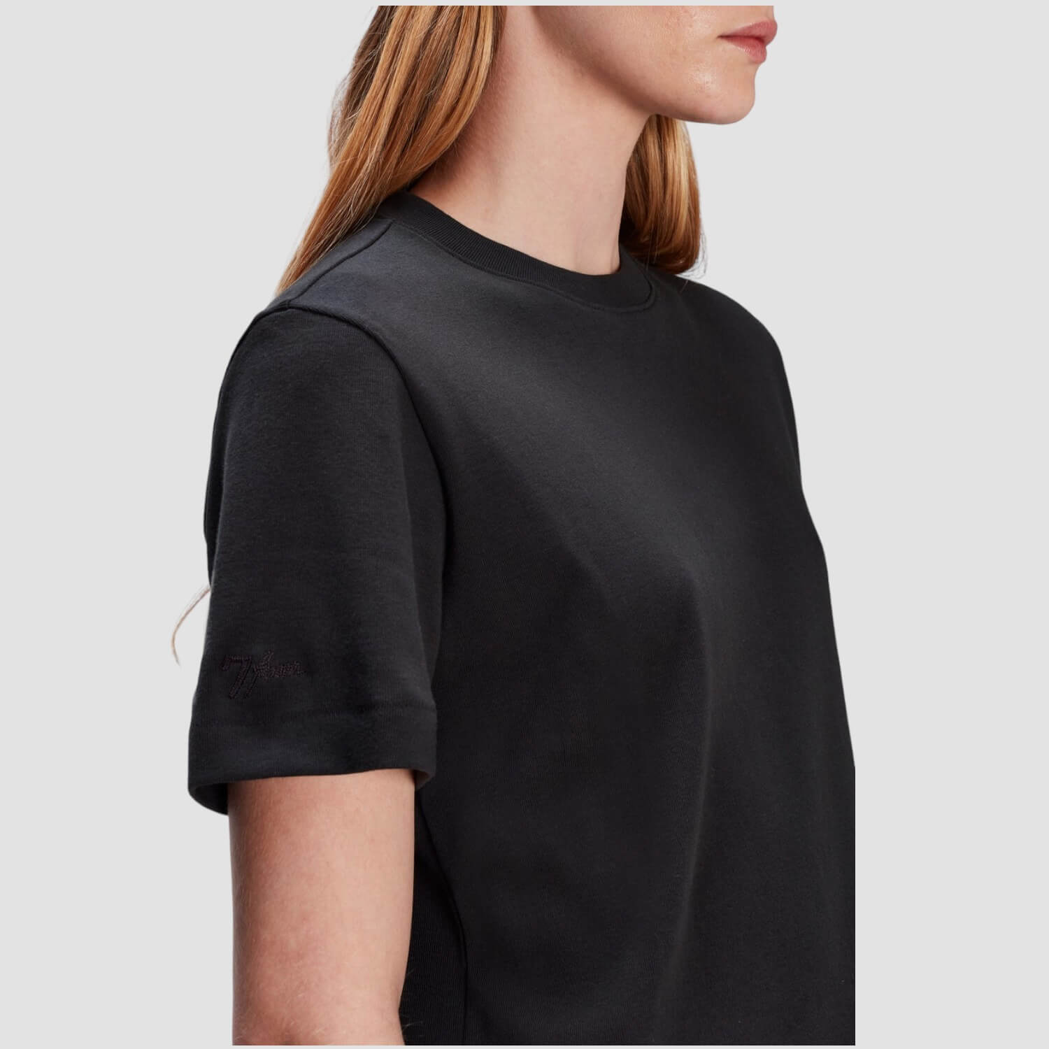 7forallmankind kurzärmeliges Baumwoll T-Shirt Everyday Rundhals 7forallmankind kurzärmeliges Baumwoll T-Shirt Everyday Rundhals