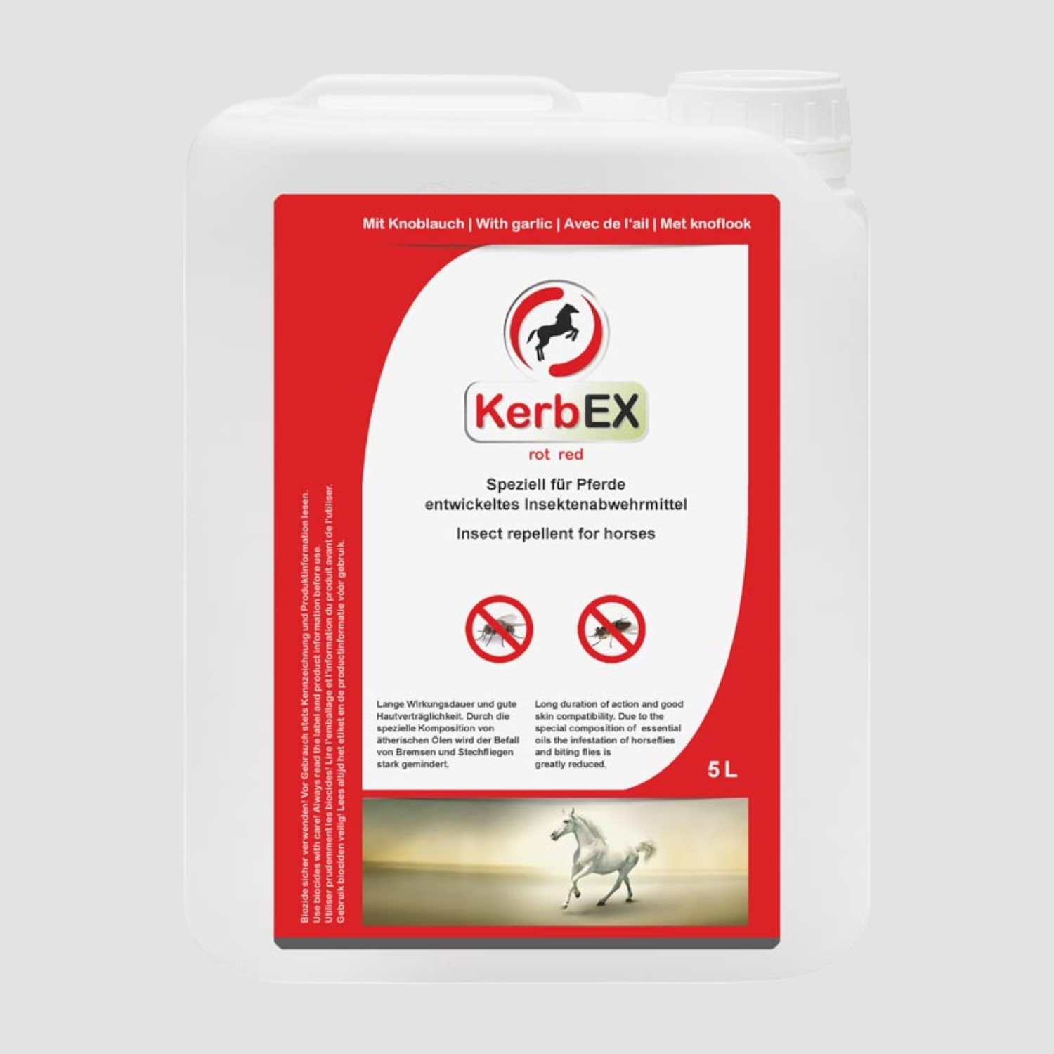 KerbEX Fliegenspray Rot mit Knoblauch Kanister 5ltr.