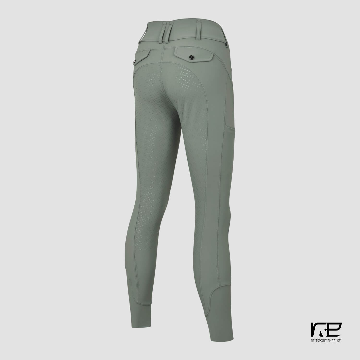 Kingsland KLKimi Ladies A-Shape Mid Waist Fullgrip Reithose Green Agave