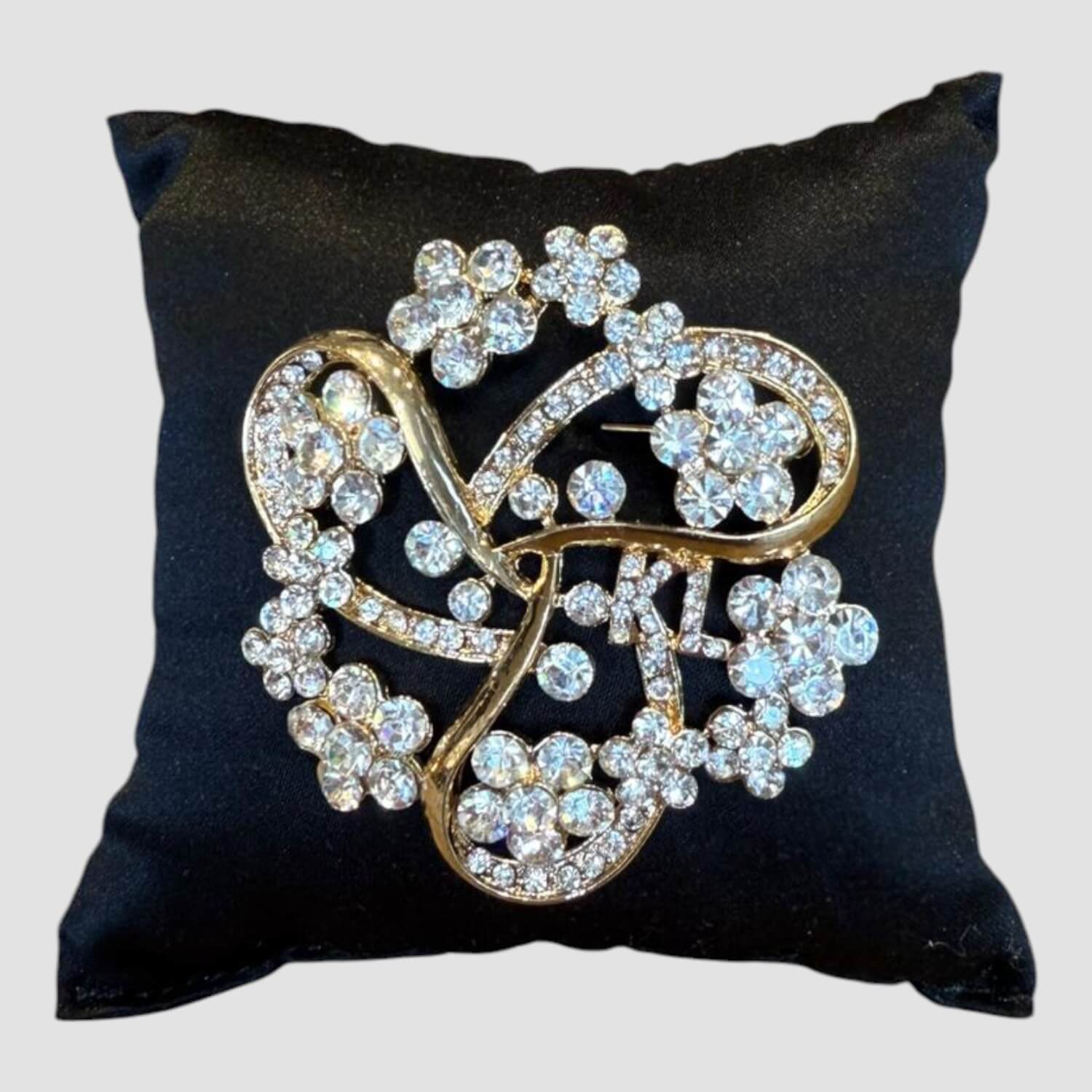 Kingsland Brosche Cindy Gold Chrystal gold