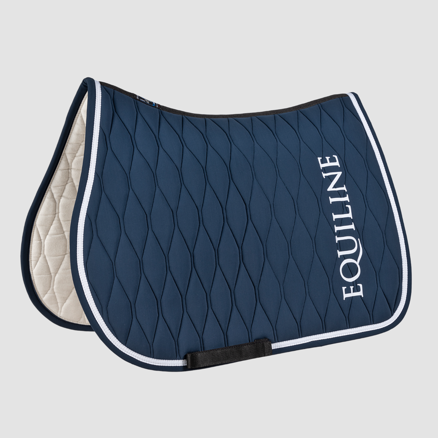 Equiline Tech-Schabracke mit Equiline Schriftzug mittelblau/weiß