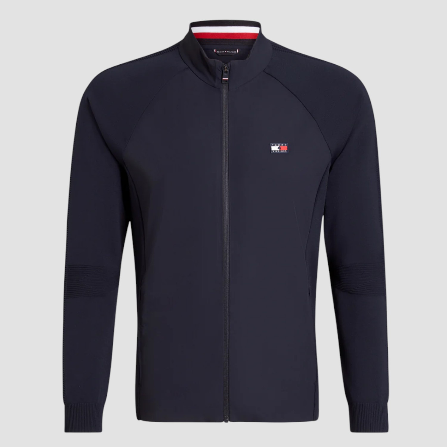 Tommy Equestrian Somerset Knit Sleeve Jacket Desert Sky